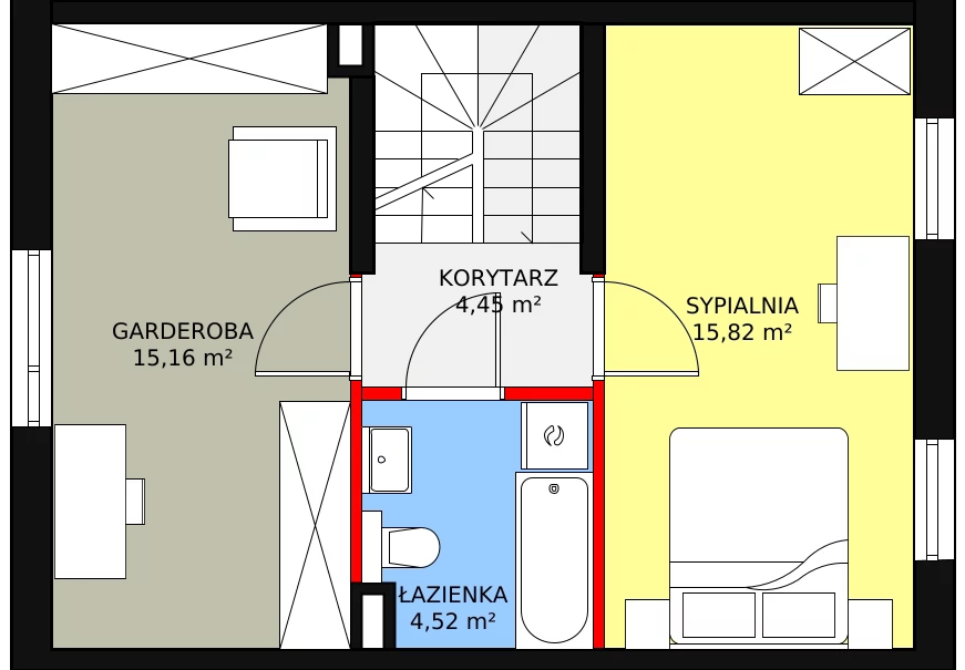 Dom 79,27 m², oferta nr 5.a, Osiedle Pastell, Warszawa, Białołęka, Henryków, ul. Kazimierza Pułaskiego