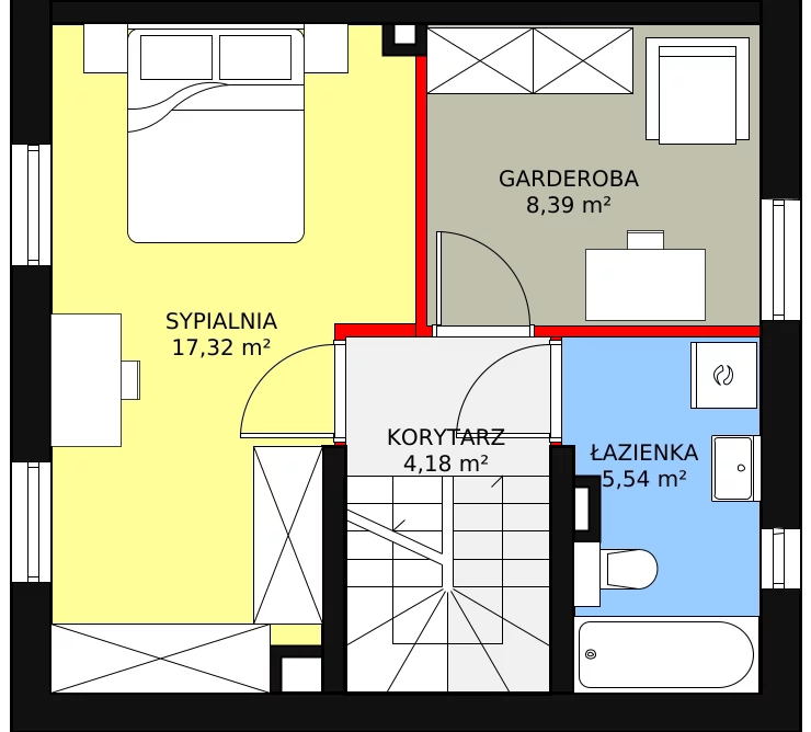 Dom 72,03 m², oferta nr 7.b, Osiedle Pastell, Warszawa, Białołęka, Henryków, ul. Kazimierza Pułaskiego