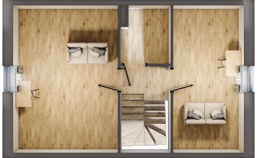 Dom 91,12 m², oferta nr 3A, Leszczyńskiego 25, Warszawa, Ursus, Gołąbki, ul. Leszczyńskiego 25