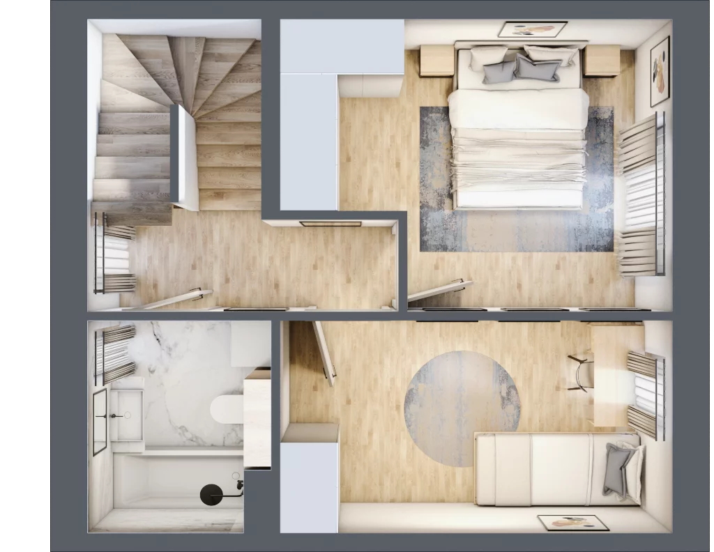 Dom 65,39 m², oferta nr 7B, Leszczyńskiego 25, Warszawa, Ursus, Gołąbki, ul. Leszczyńskiego 25