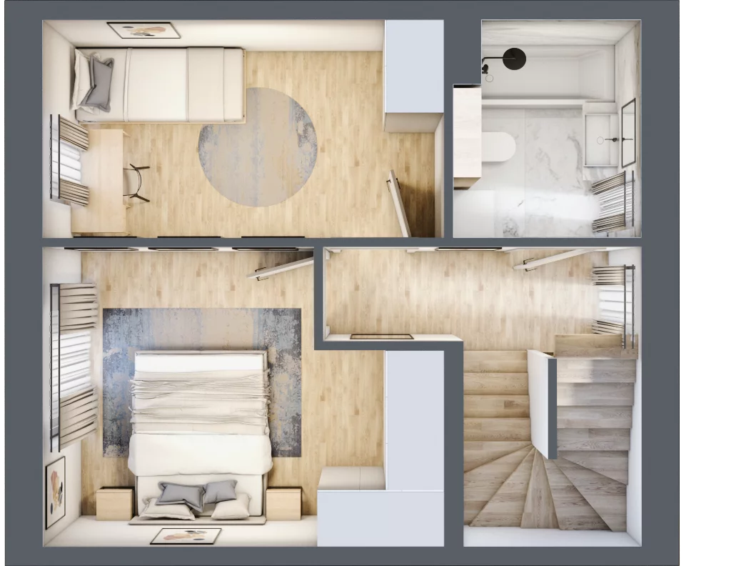 Dom 65,39 m², oferta nr 15A, Leszczyńskiego 25, Warszawa, Ursus, Gołąbki, ul. Leszczyńskiego 25