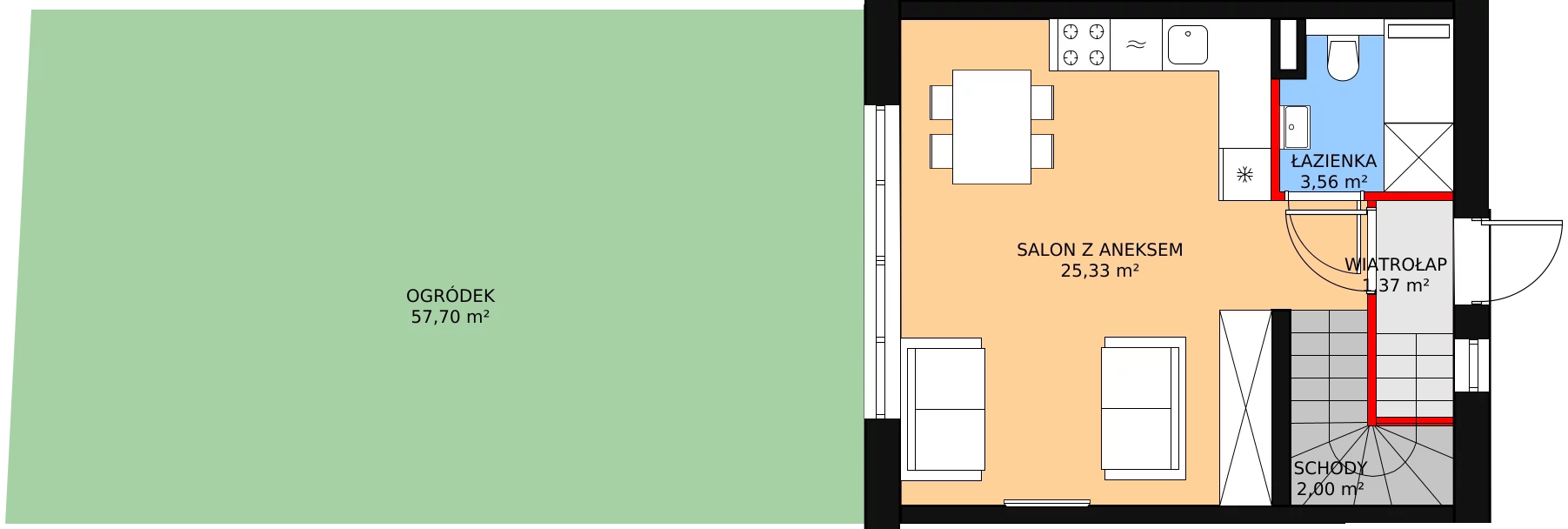 Nowy dom, 65,39 m², oferta nr 16A