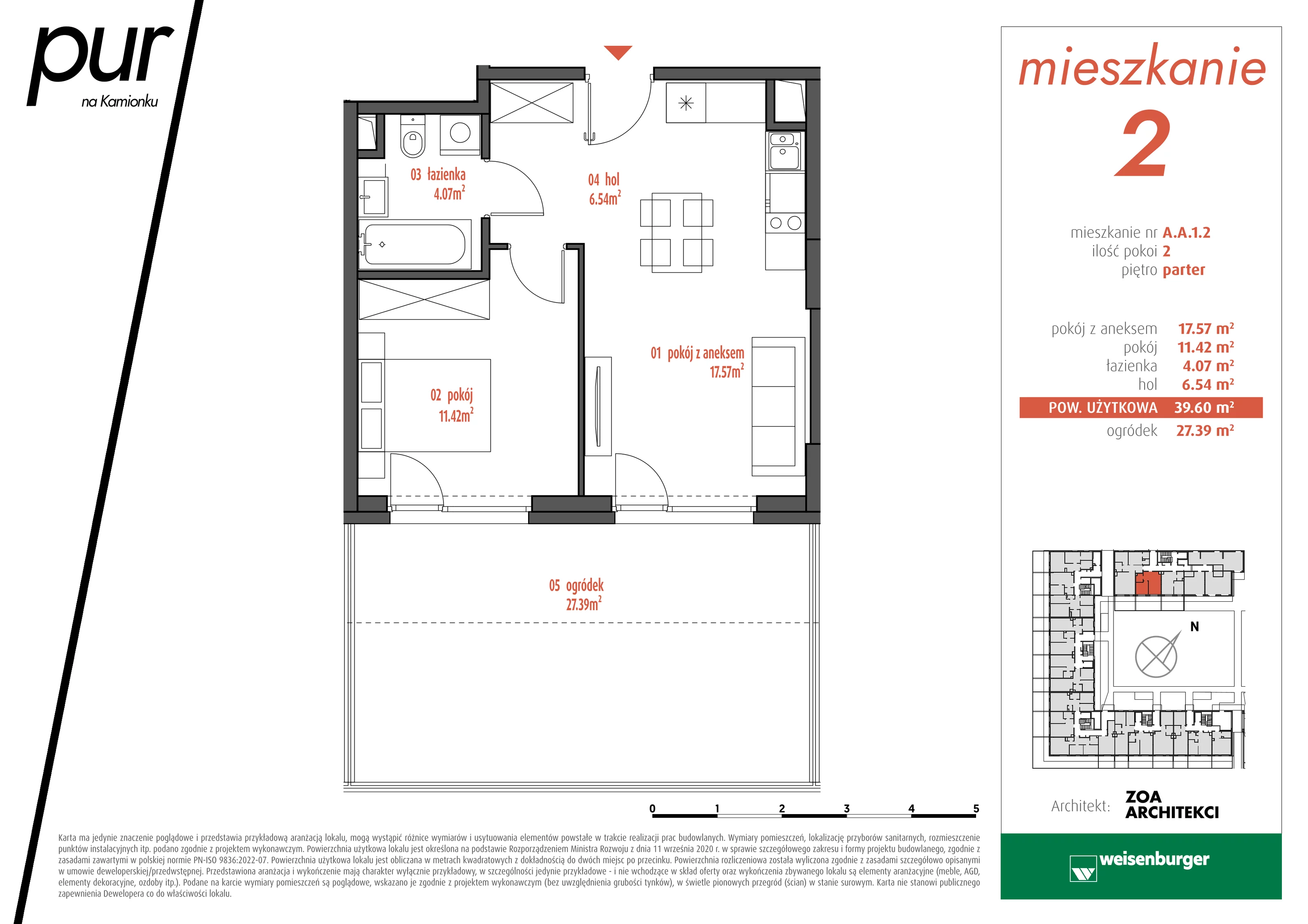 Mieszkanie 39,60 m², parter, oferta nr AA1.2, PUR na Kamionku, Warszawa, Praga Południe, Kamionek, ul. Żupnicza