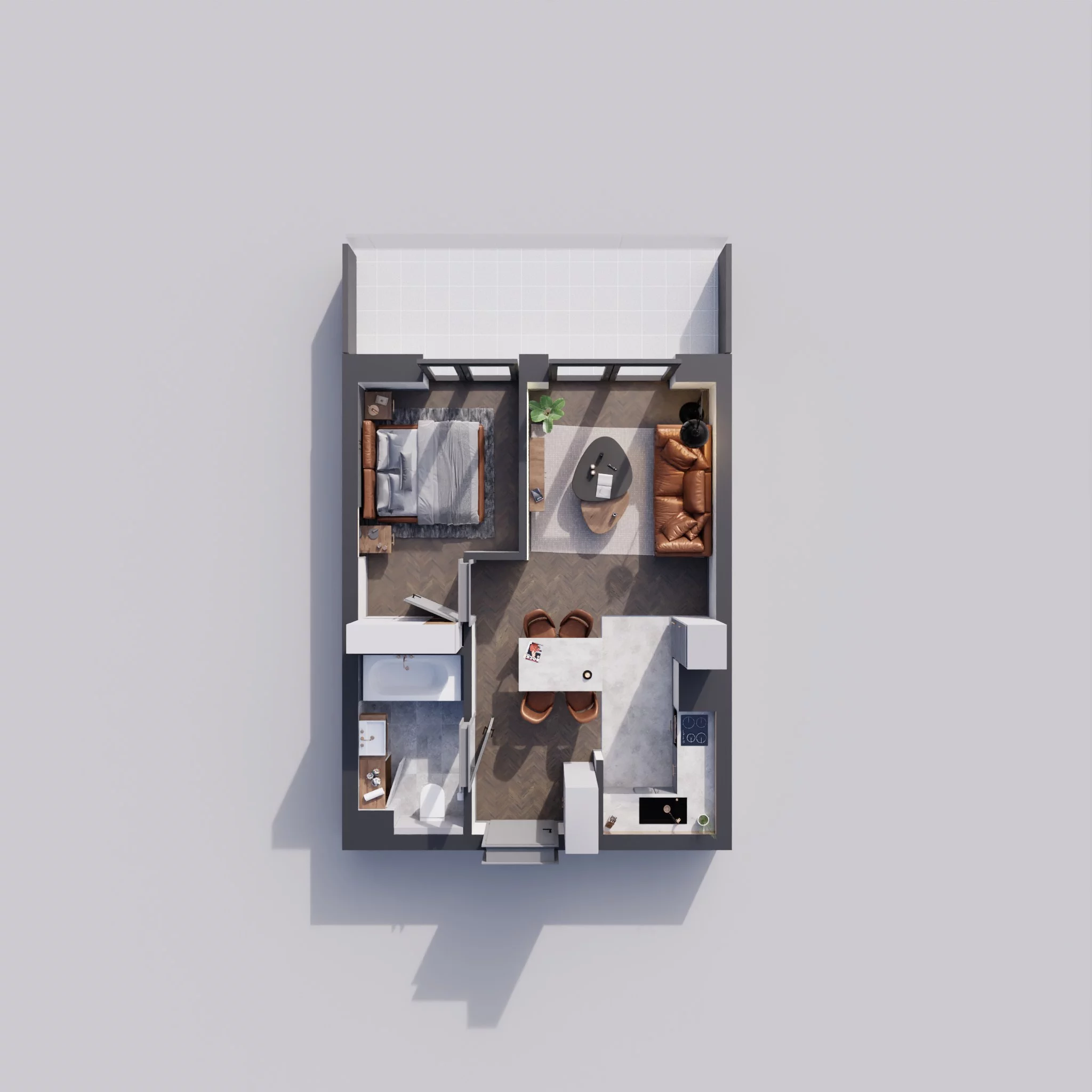 Apartament 39,69 m², piętro 3, oferta nr M3_5, La Vie Art, Łódź, Polesie, ul. 6 Sierpnia 10