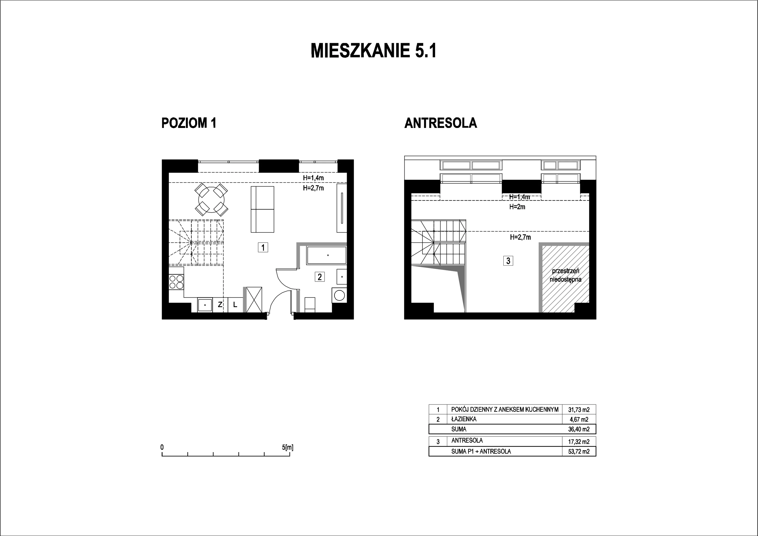 Mieszkanie 53,72 m², piętro 5, oferta nr M5_1, La Vie Art, Łódź, Polesie, ul. 6 Sierpnia 10