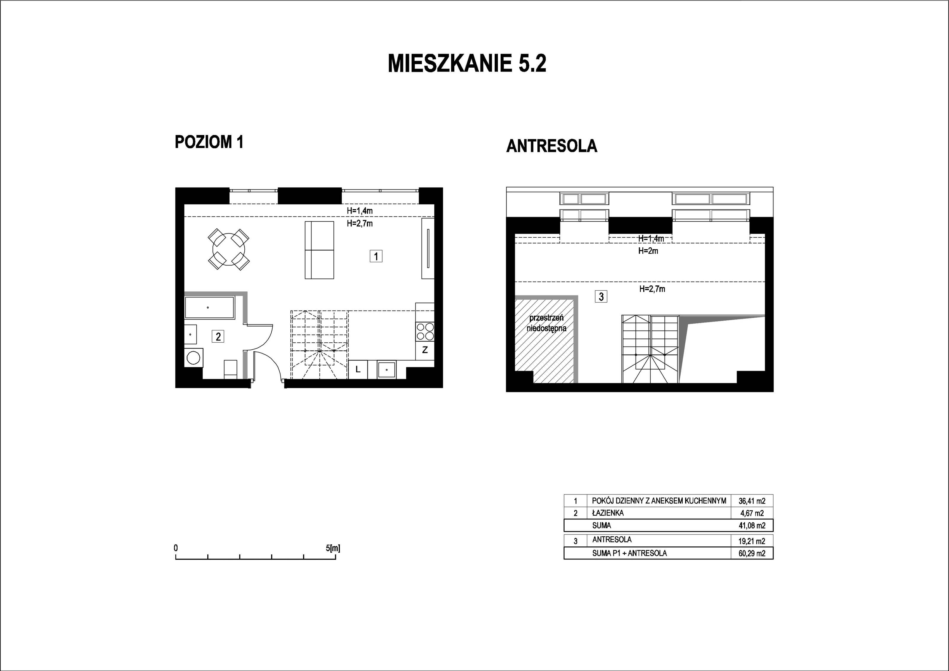 Mieszkanie 60,29 m², piętro 5, oferta nr M5_2, La Vie Art, Łódź, Polesie, ul. 6 Sierpnia 10