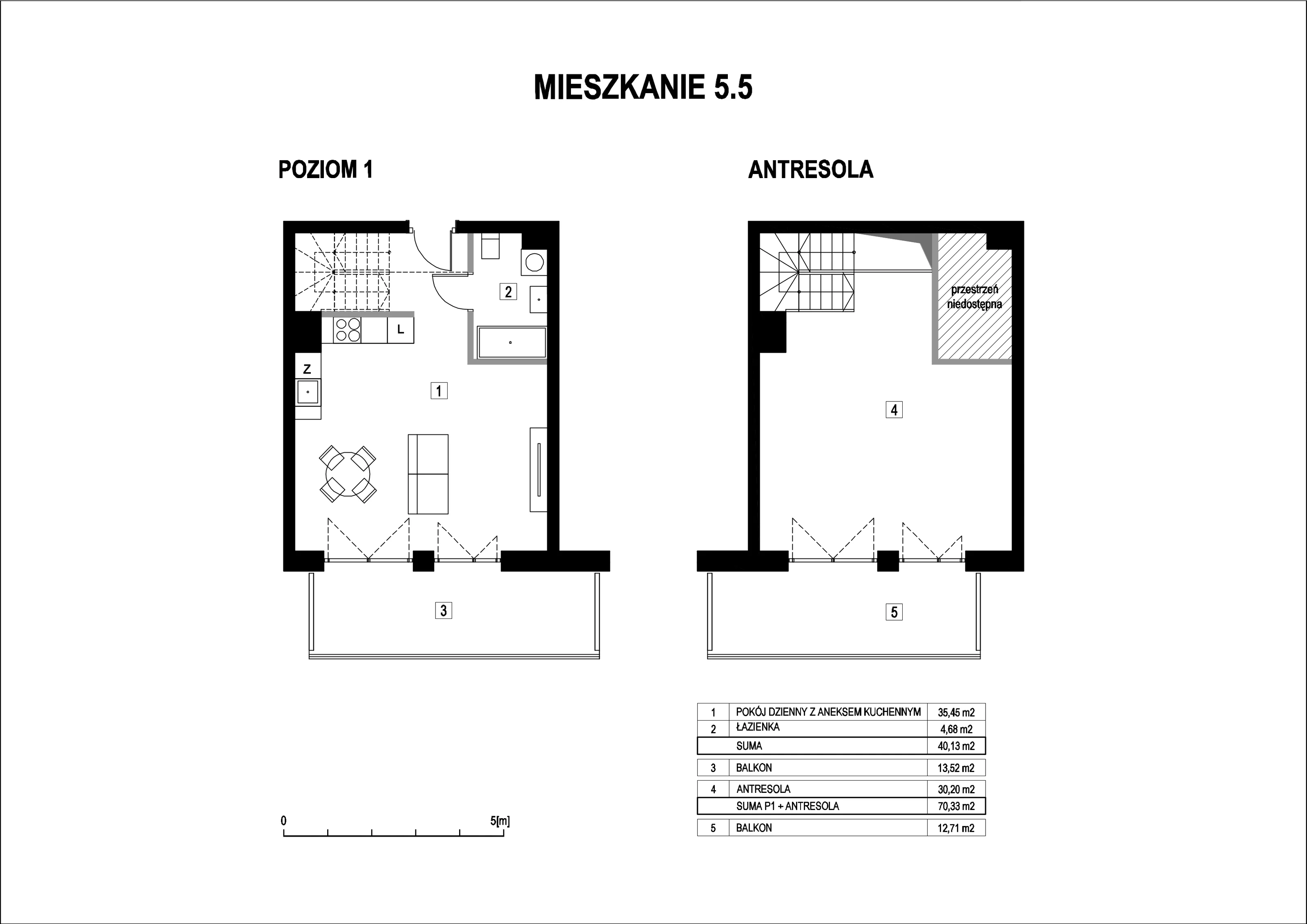 Apartament 70,33 m², piętro 5, oferta nr M5_5, La Vie Art, Łódź, Polesie, ul. 6 Sierpnia 10