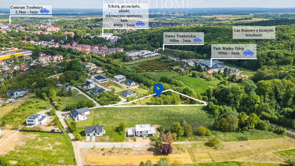 Działka 2 707,00 m², oferta nr , 130/16253/OGS, Trzebnica, gen. Leopolda Okulickiego
