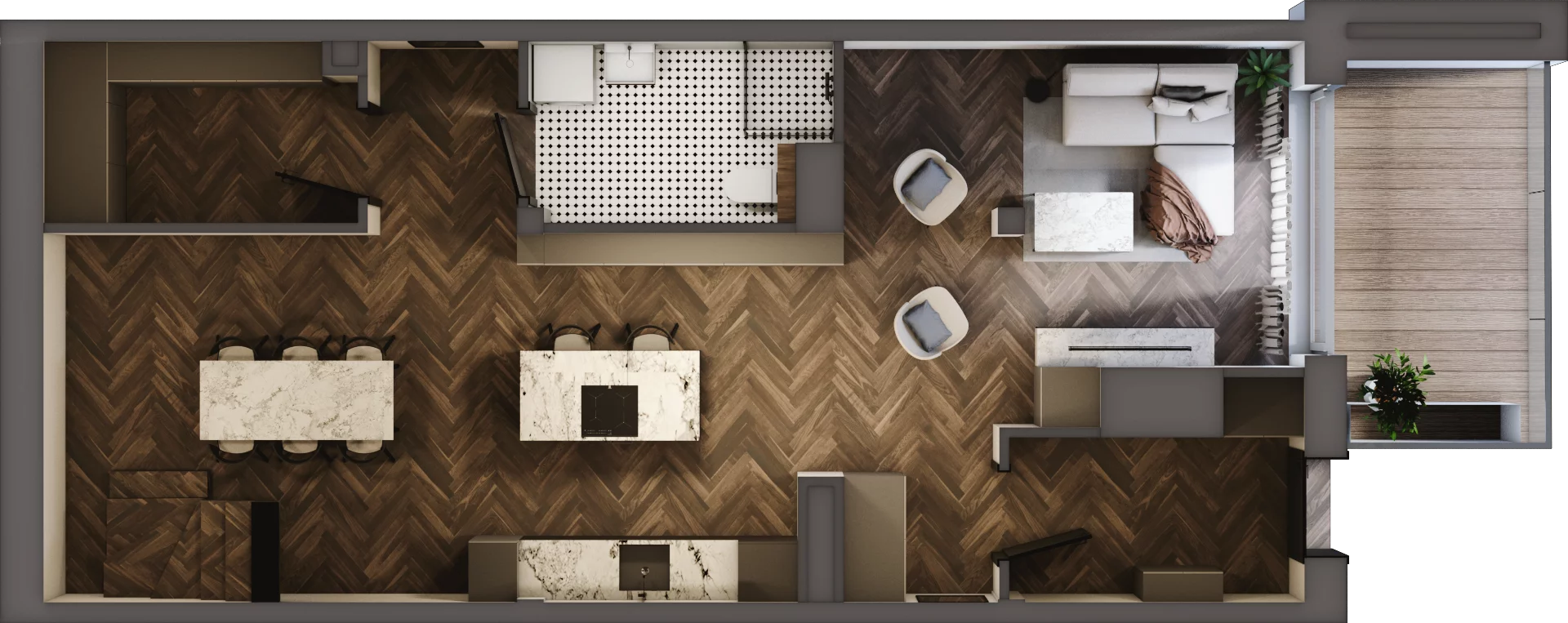 4 pokoje, mieszkanie 118,91 m², piętro 6, oferta nr 86, Kamienica Siemensa, Łódź, Śródmieście, ul. Piotrkowska 96