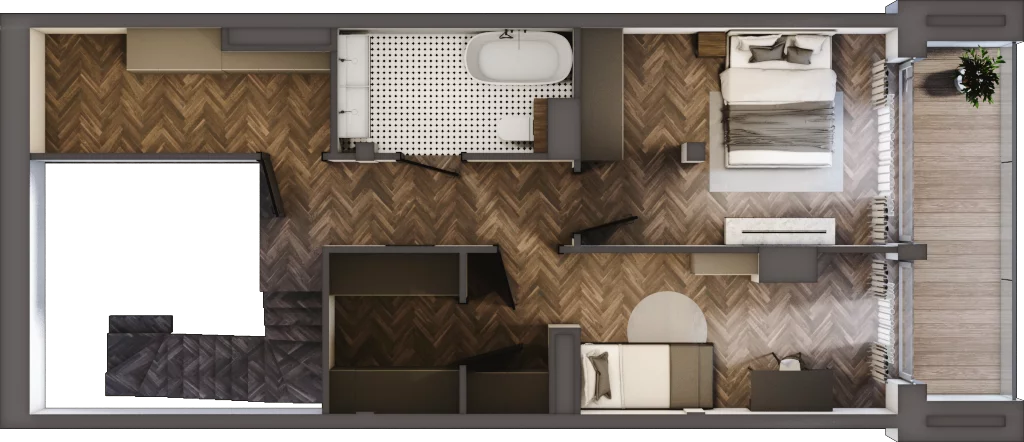 4 pokoje, mieszkanie 118,91 m², piętro 6, oferta nr 86, Kamienica Siemensa, Łódź, Śródmieście, ul. Piotrkowska 96