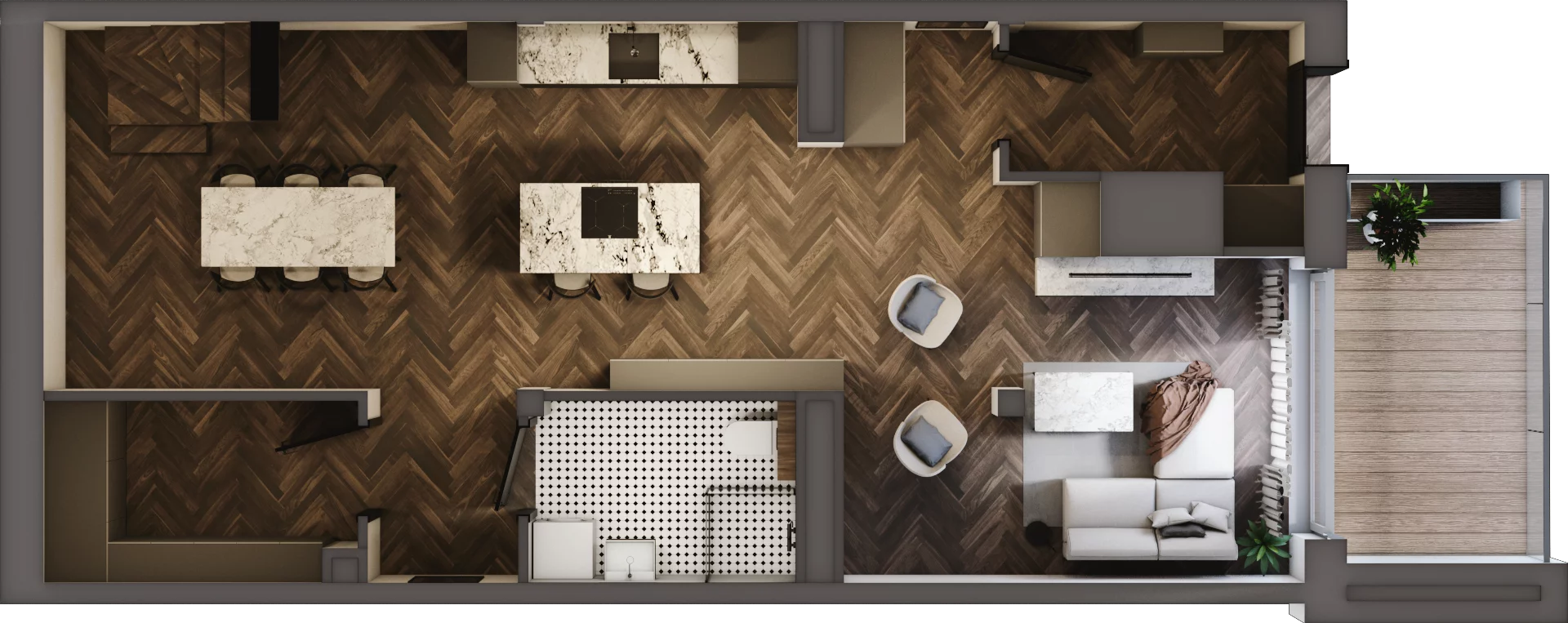 4 pokoje, mieszkanie 118,09 m², piętro 6, oferta nr 85, Kamienica Siemensa, Łódź, Śródmieście, ul. Piotrkowska 96