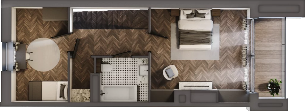 4 pokoje, mieszkanie 96,07 m², piętro 6, oferta nr 84, Kamienica Siemensa, Łódź, Śródmieście, ul. Piotrkowska 96