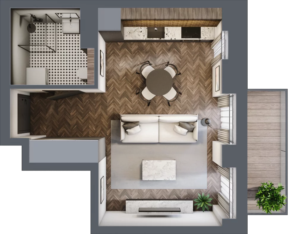 1 pokój, mieszkanie 28,26 m², piętro 2, oferta nr 38, Kamienica Siemensa, Łódź, Śródmieście, ul. Piotrkowska 96