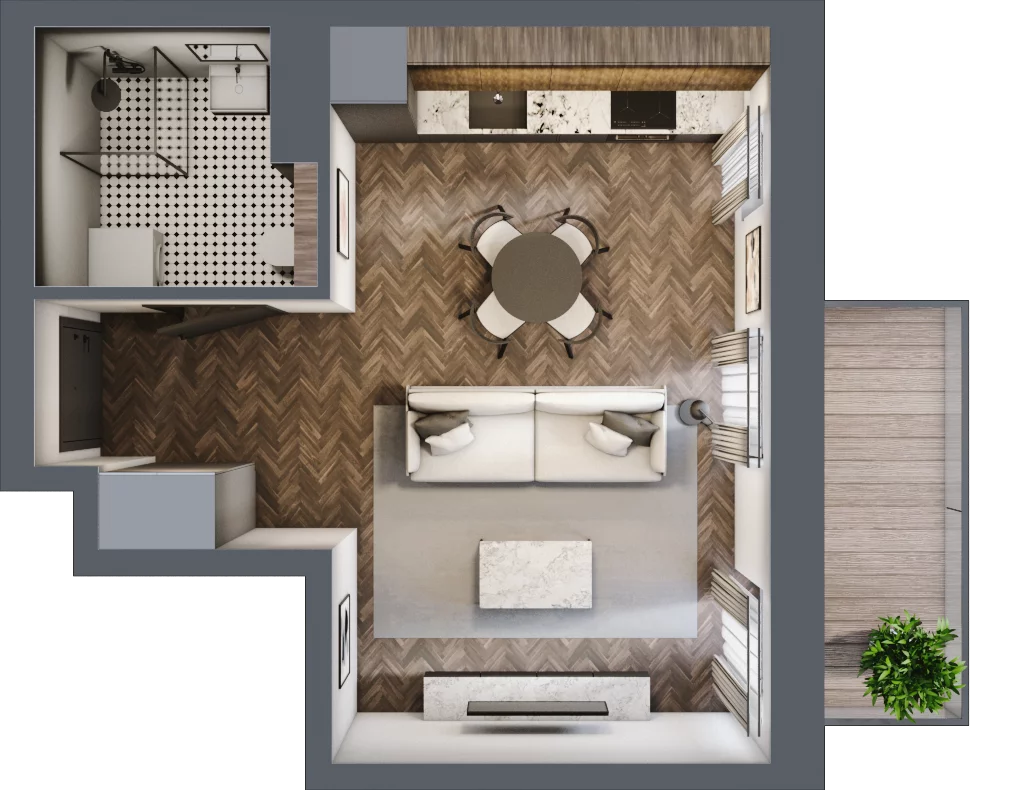 1 pokój, mieszkanie 28,15 m², piętro 4, oferta nr 79, Kamienica Siemensa, Łódź, Śródmieście, ul. Piotrkowska 96