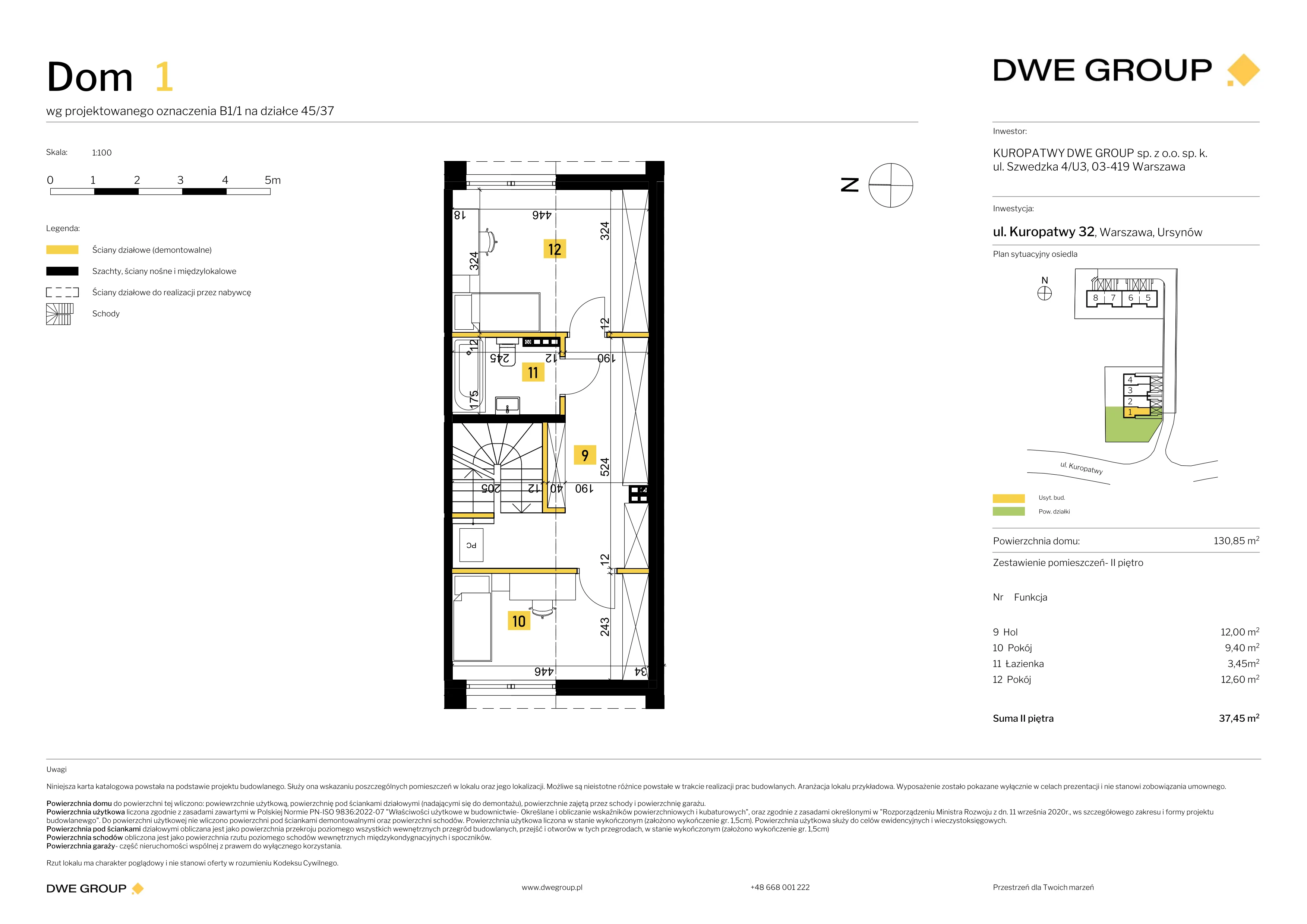 Dom 130,85 m², oferta nr 1, Kuropatwy, Warszawa, Ursynów, ul. Kuropatwy 32