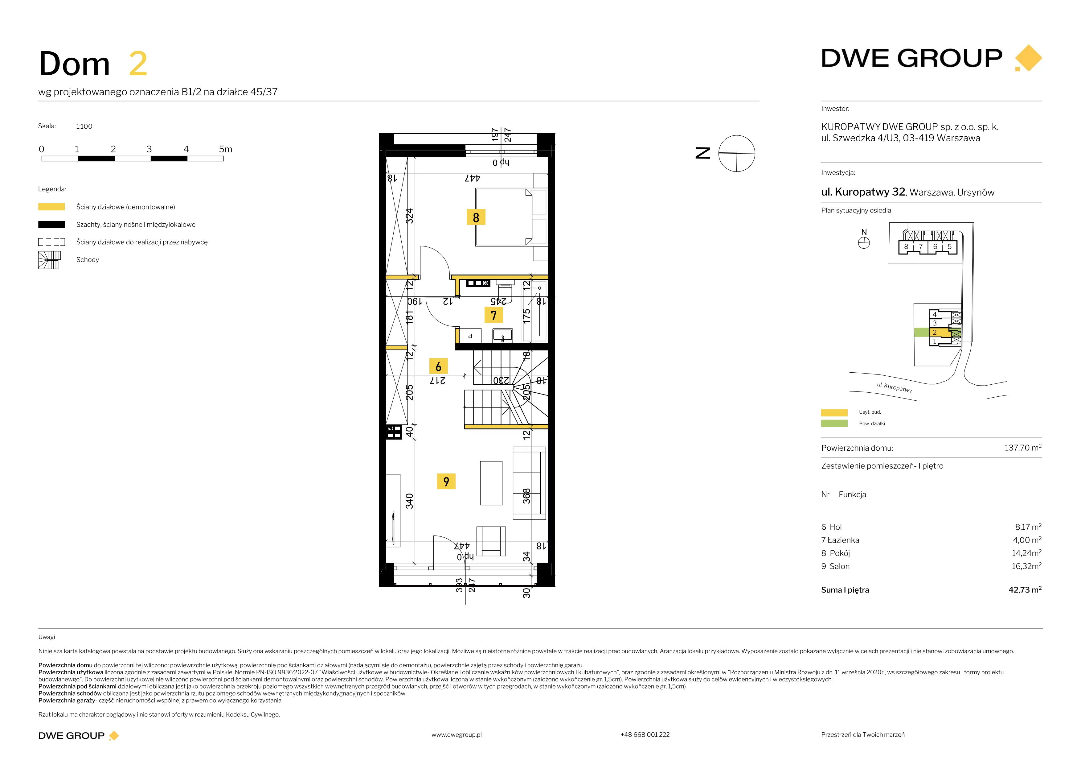 Dom 137,70 m², oferta nr 2, Kuropatwy, Warszawa, Ursynów, ul. Kuropatwy 32
