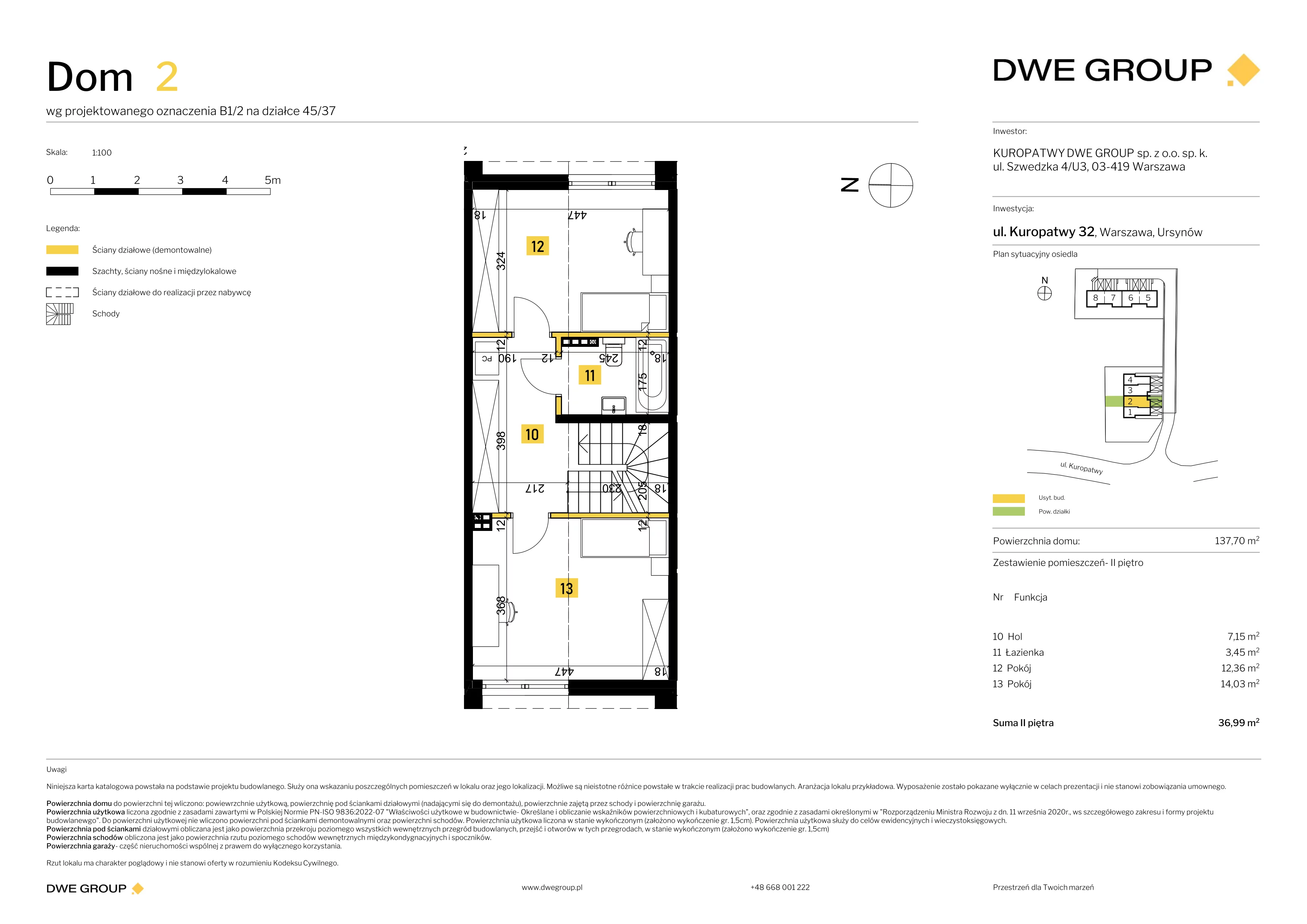 Dom 137,70 m², oferta nr 2, Kuropatwy, Warszawa, Ursynów, ul. Kuropatwy 32