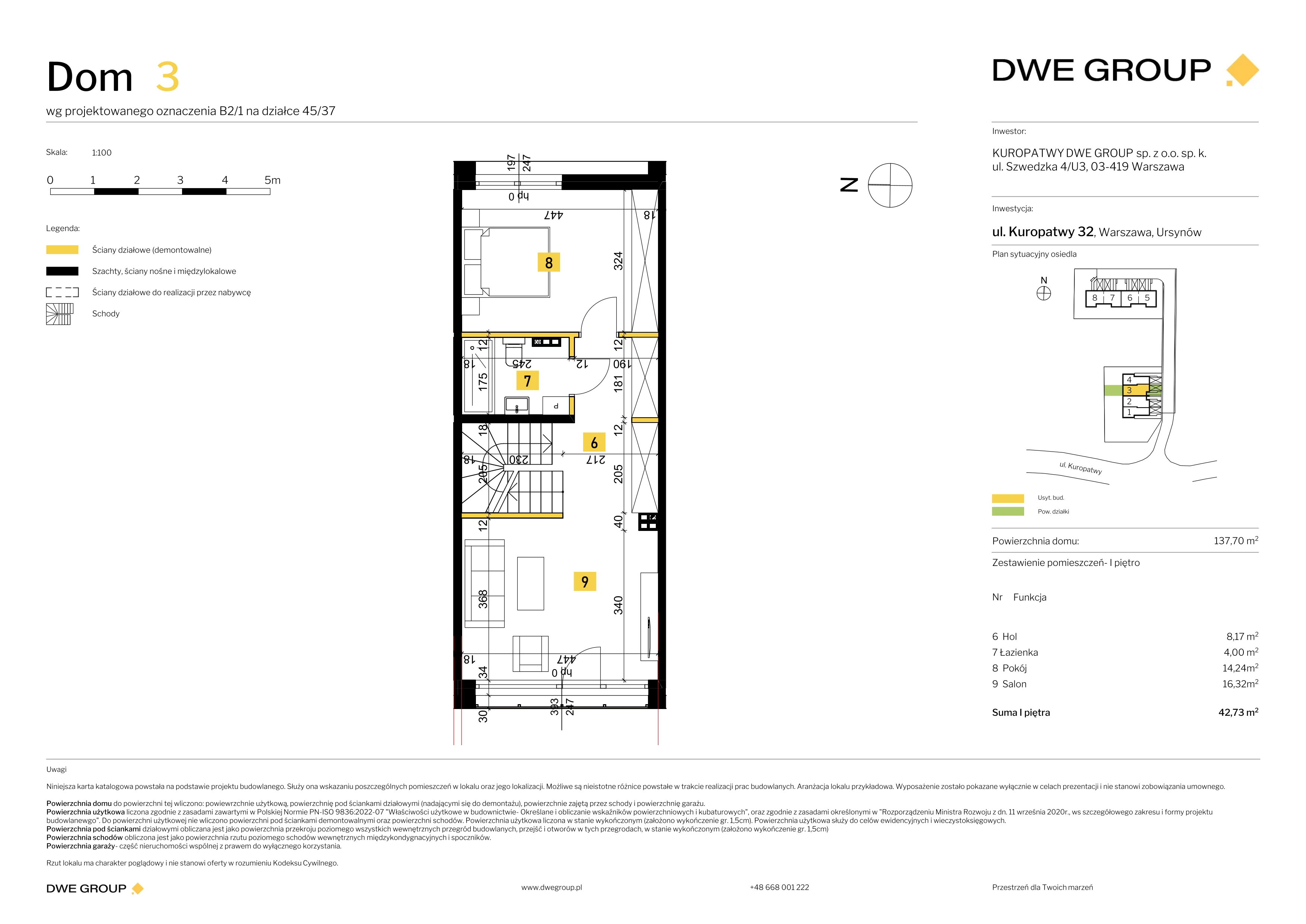 Dom 137,70 m², oferta nr 3, Kuropatwy, Warszawa, Ursynów, ul. Kuropatwy 32