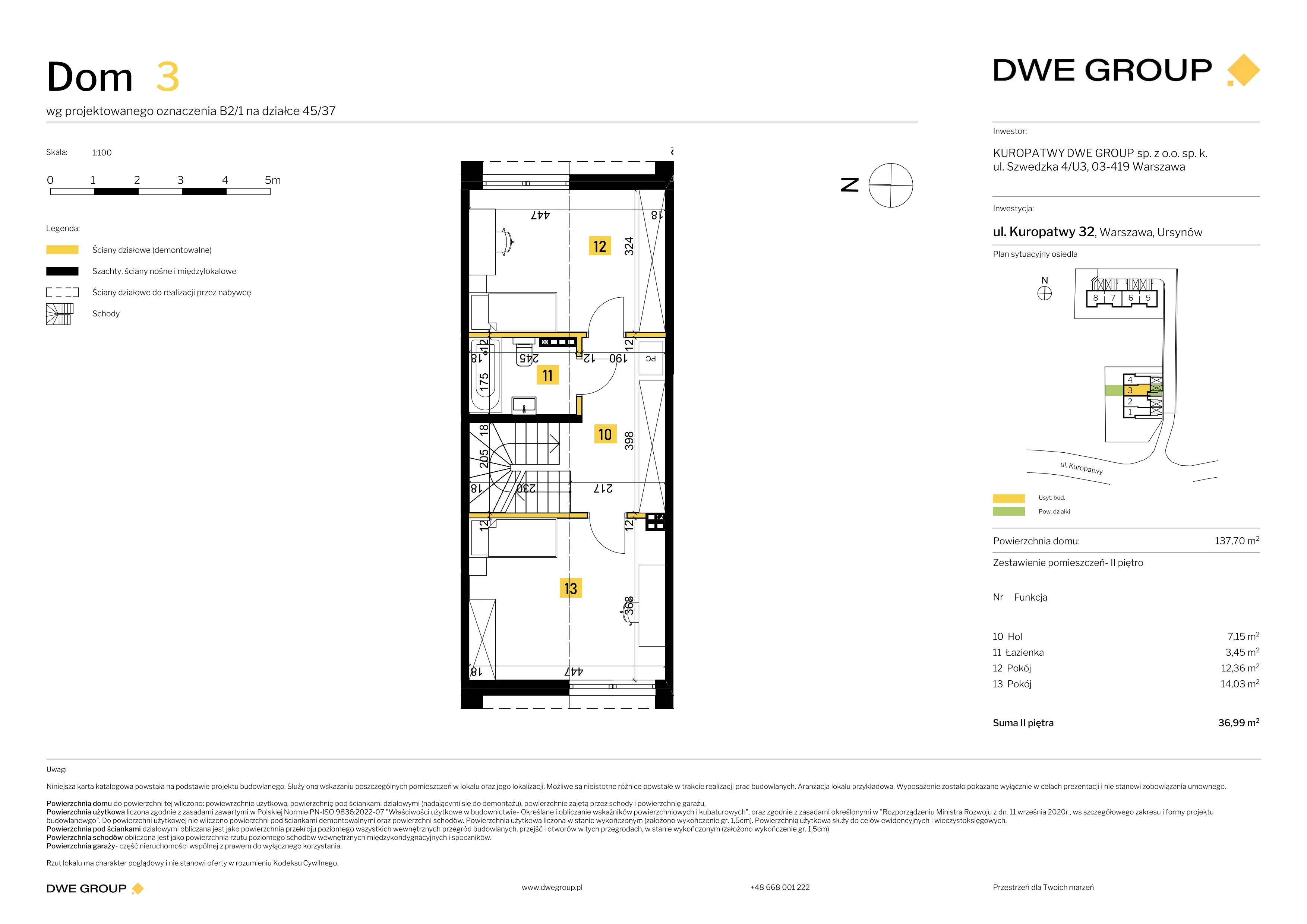 Dom 137,70 m², oferta nr 3, Kuropatwy, Warszawa, Ursynów, ul. Kuropatwy 32