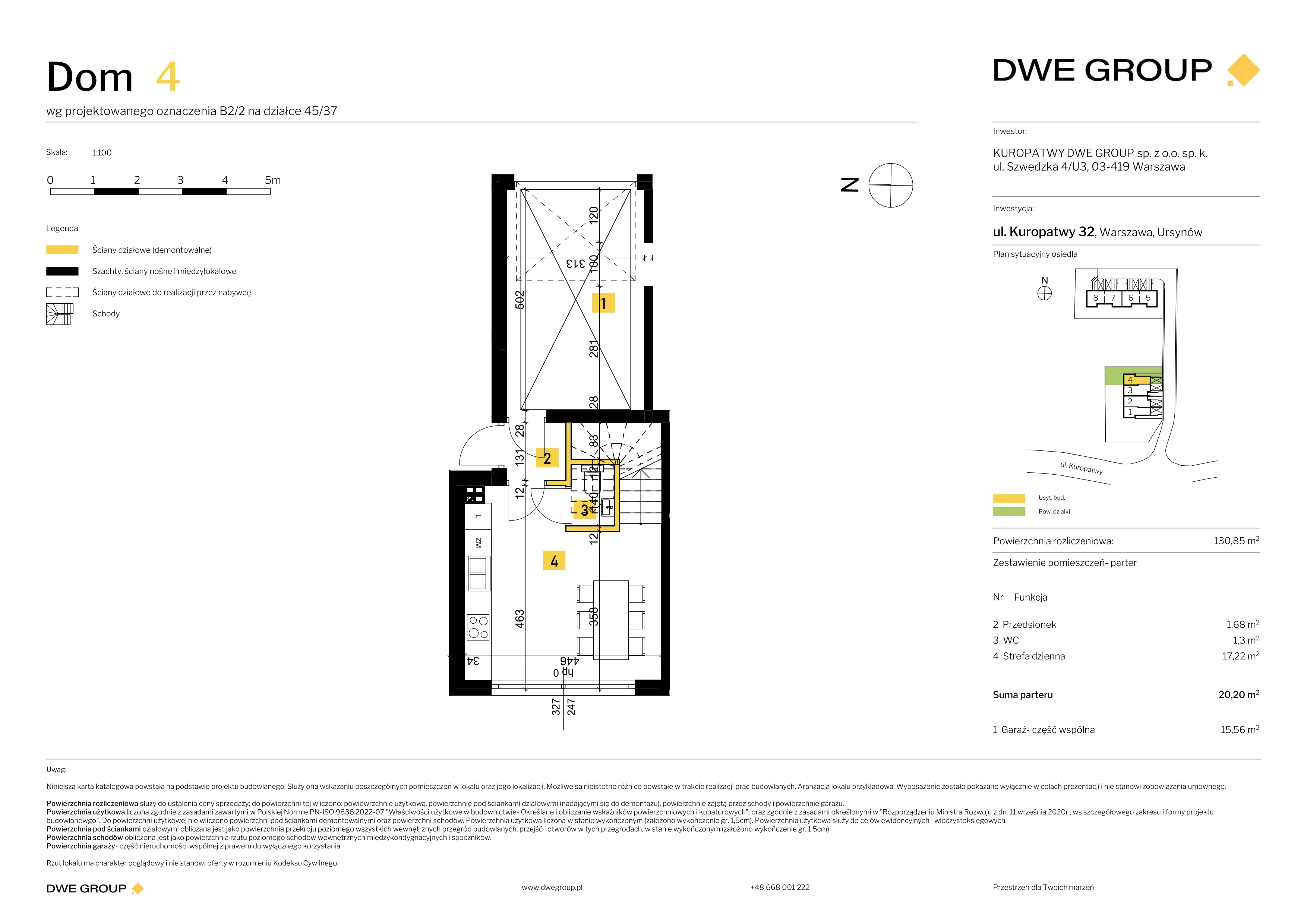 Dom 130,85 m², oferta nr 4, Kuropatwy, Warszawa, Ursynów, ul. Kuropatwy 32