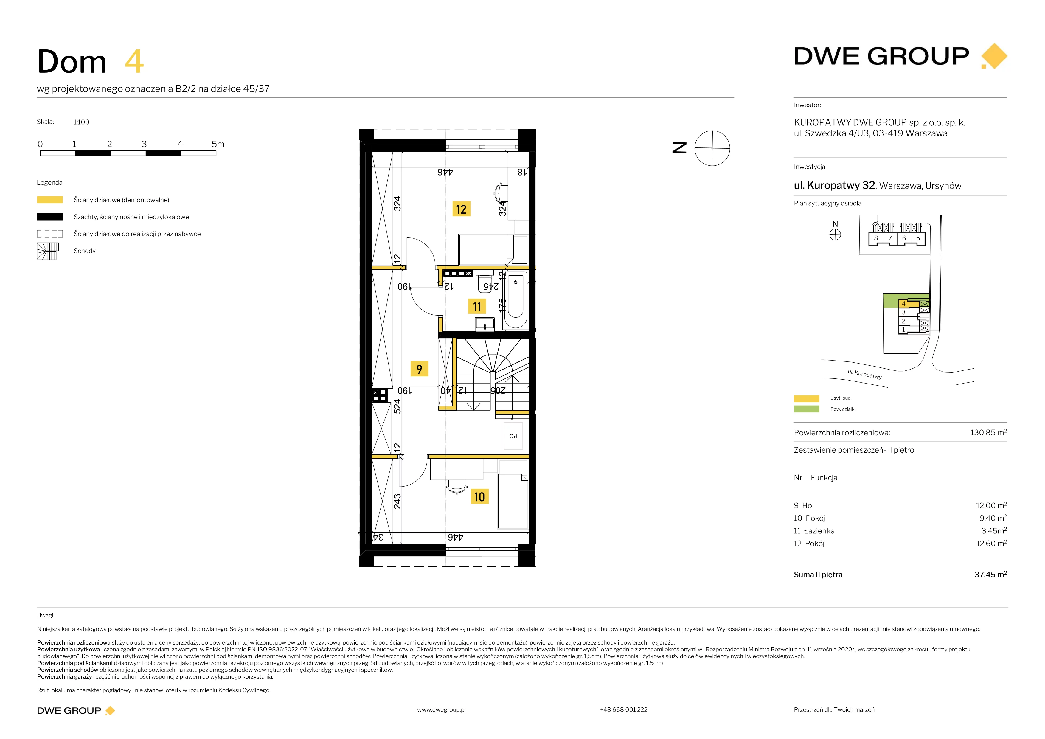 Dom 130,85 m², oferta nr 4, Kuropatwy, Warszawa, Ursynów, ul. Kuropatwy 32