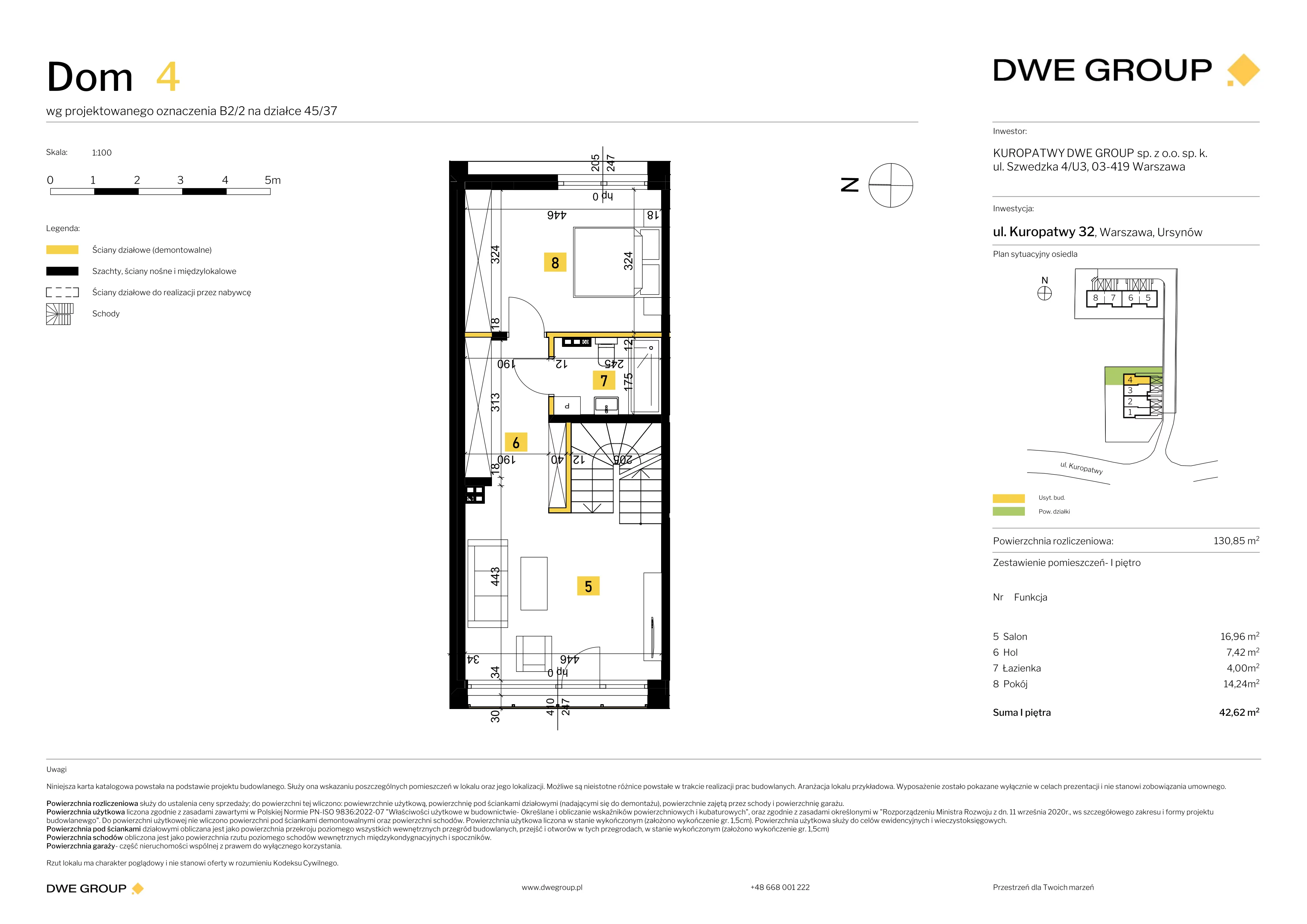 Dom 130,85 m², oferta nr 4, Kuropatwy, Warszawa, Ursynów, ul. Kuropatwy 32