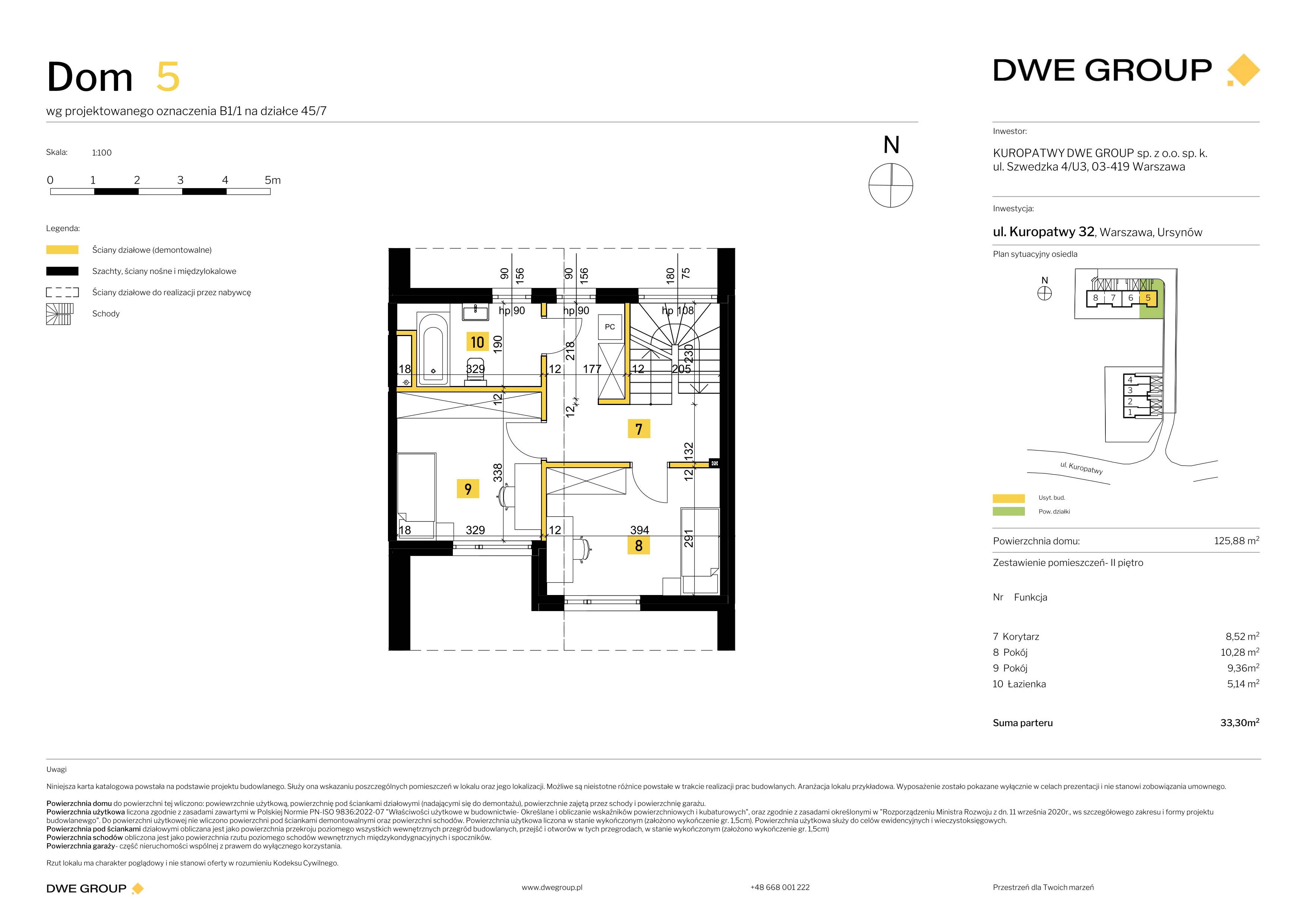 Dom 125,88 m², oferta nr 5, Kuropatwy, Warszawa, Ursynów, ul. Kuropatwy 32