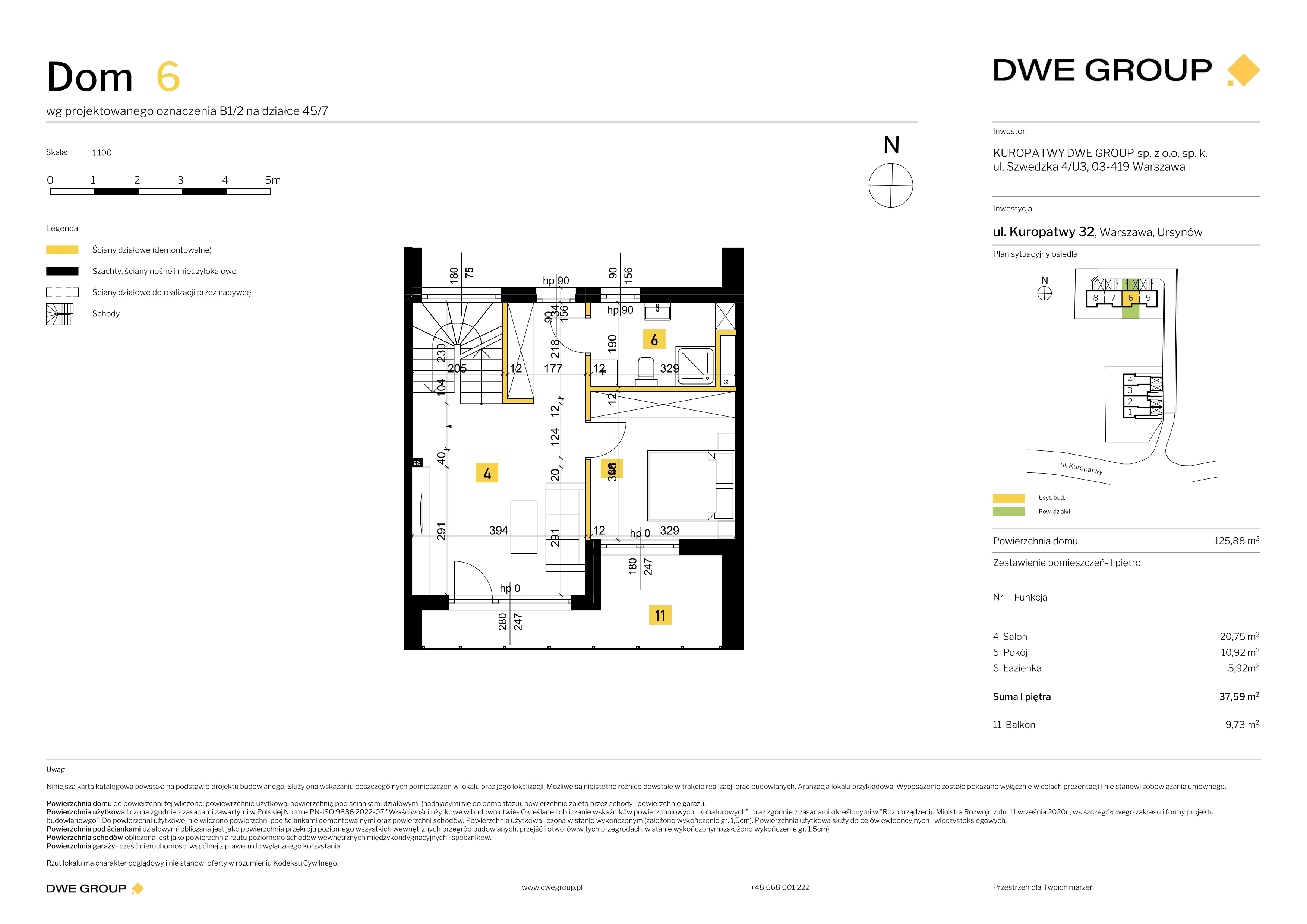 Dom 125,88 m², oferta nr 6, Kuropatwy, Warszawa, Ursynów, ul. Kuropatwy 32