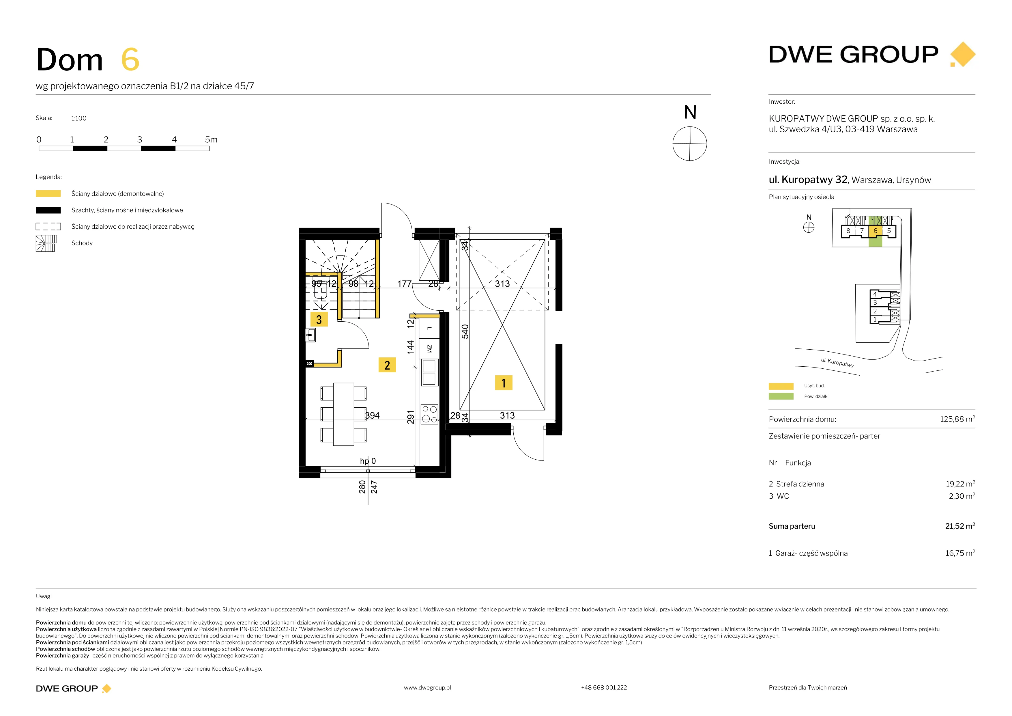 Dom 125,88 m², oferta nr 6, Kuropatwy, Warszawa, Ursynów, ul. Kuropatwy 32