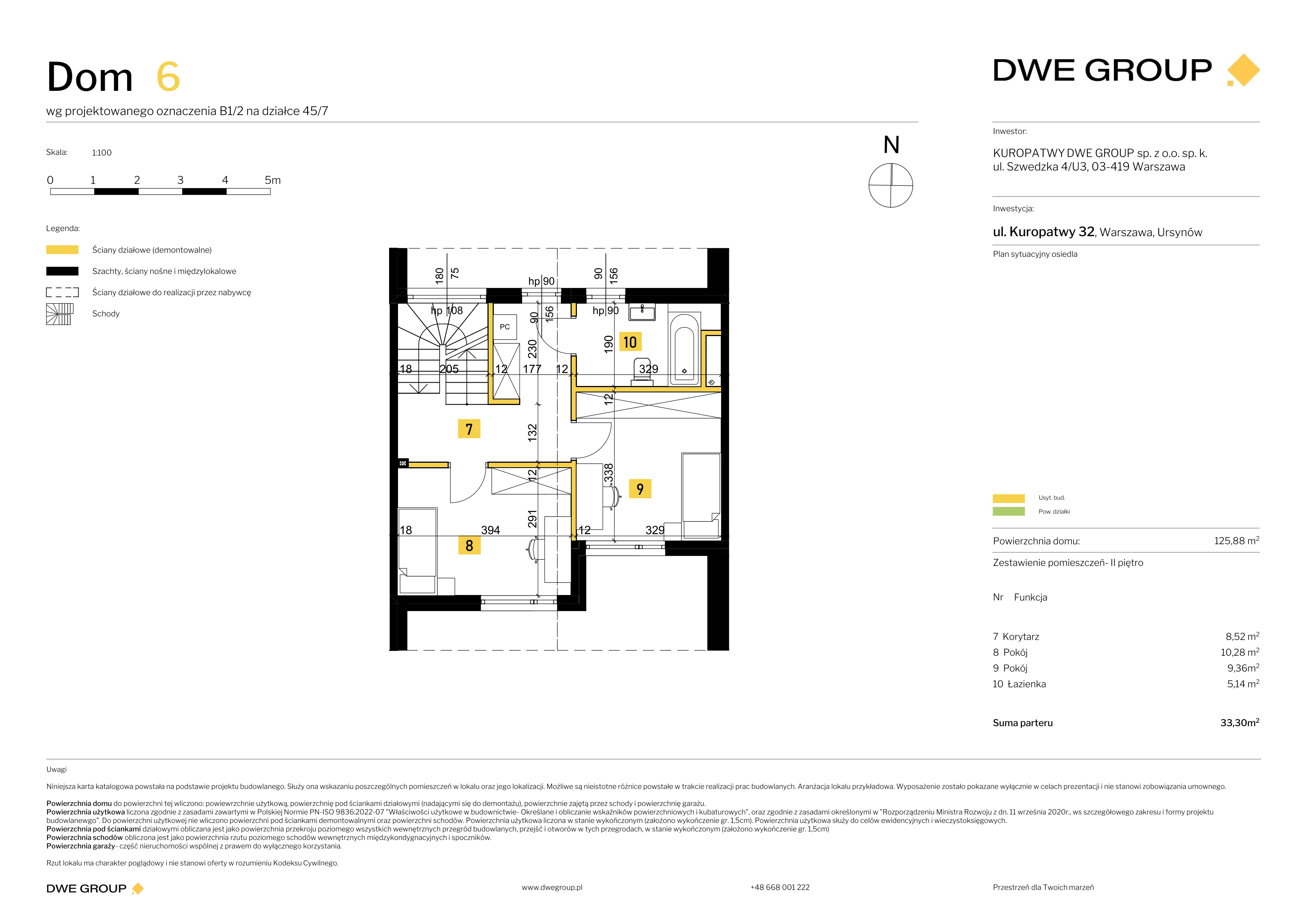 Dom 125,88 m², oferta nr 6, Kuropatwy, Warszawa, Ursynów, ul. Kuropatwy 32