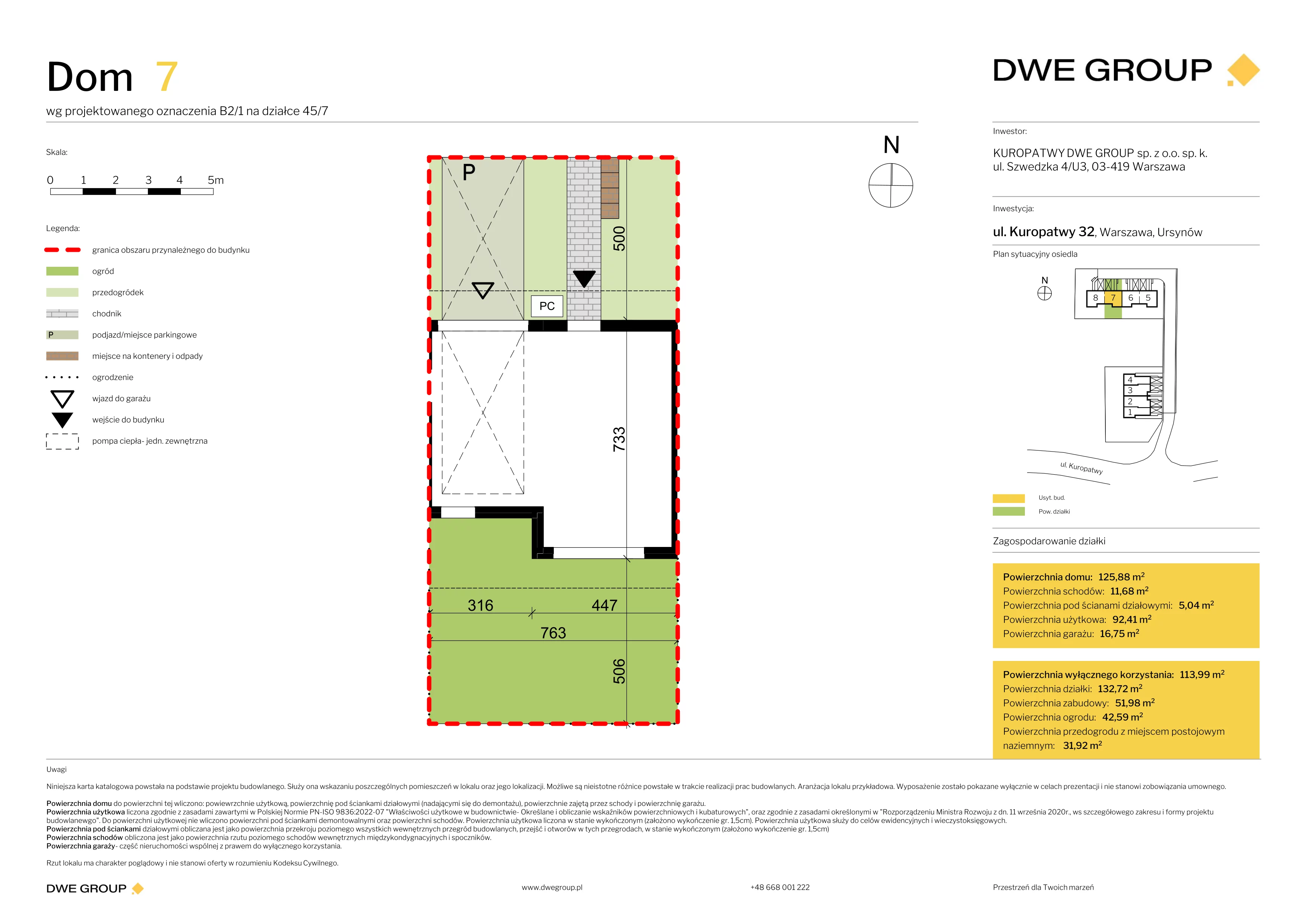 Dom 125,88 m², oferta nr 7, Kuropatwy, Warszawa, Ursynów, ul. Kuropatwy 32