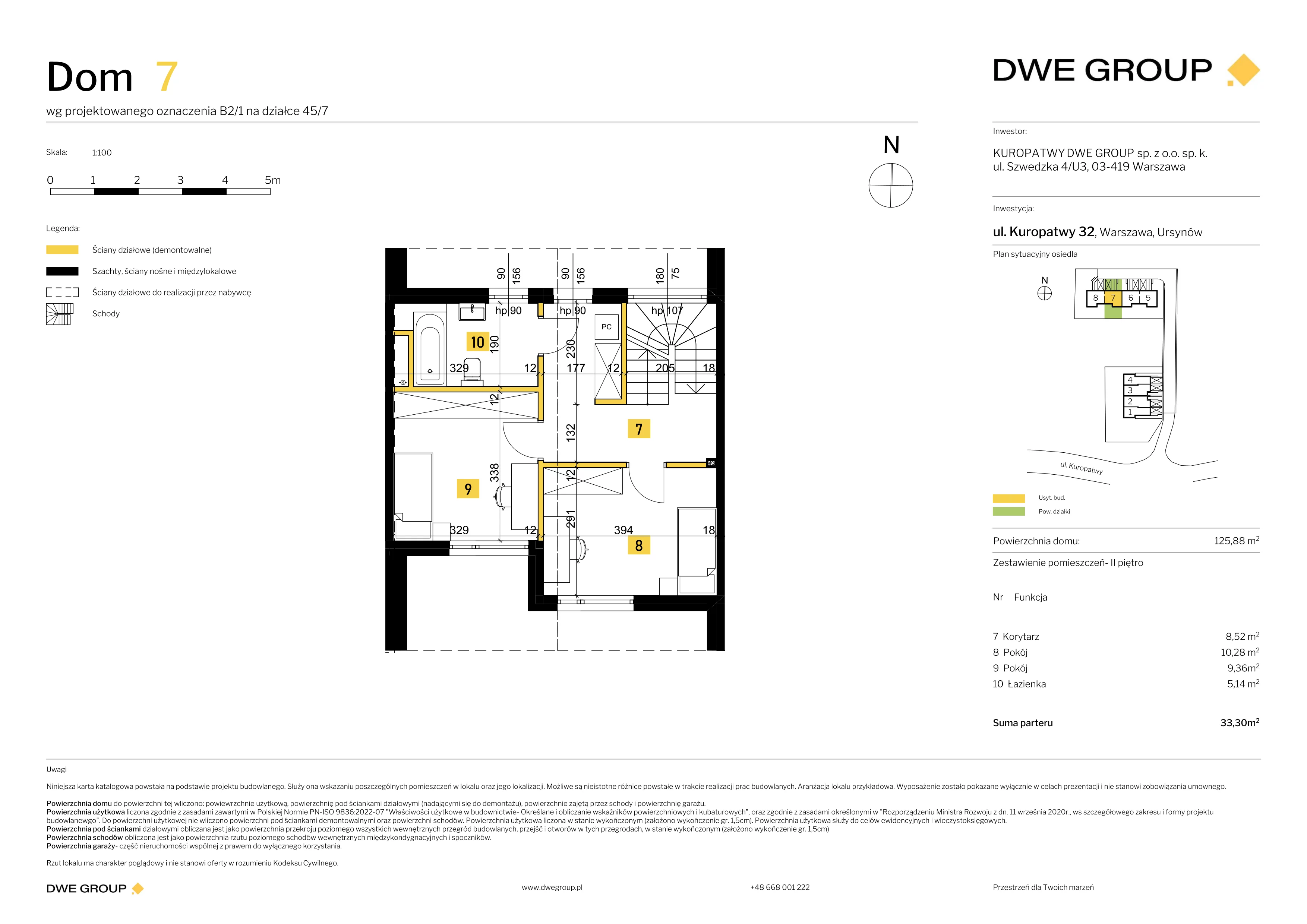 Dom 125,88 m², oferta nr 7, Kuropatwy, Warszawa, Ursynów, ul. Kuropatwy 32