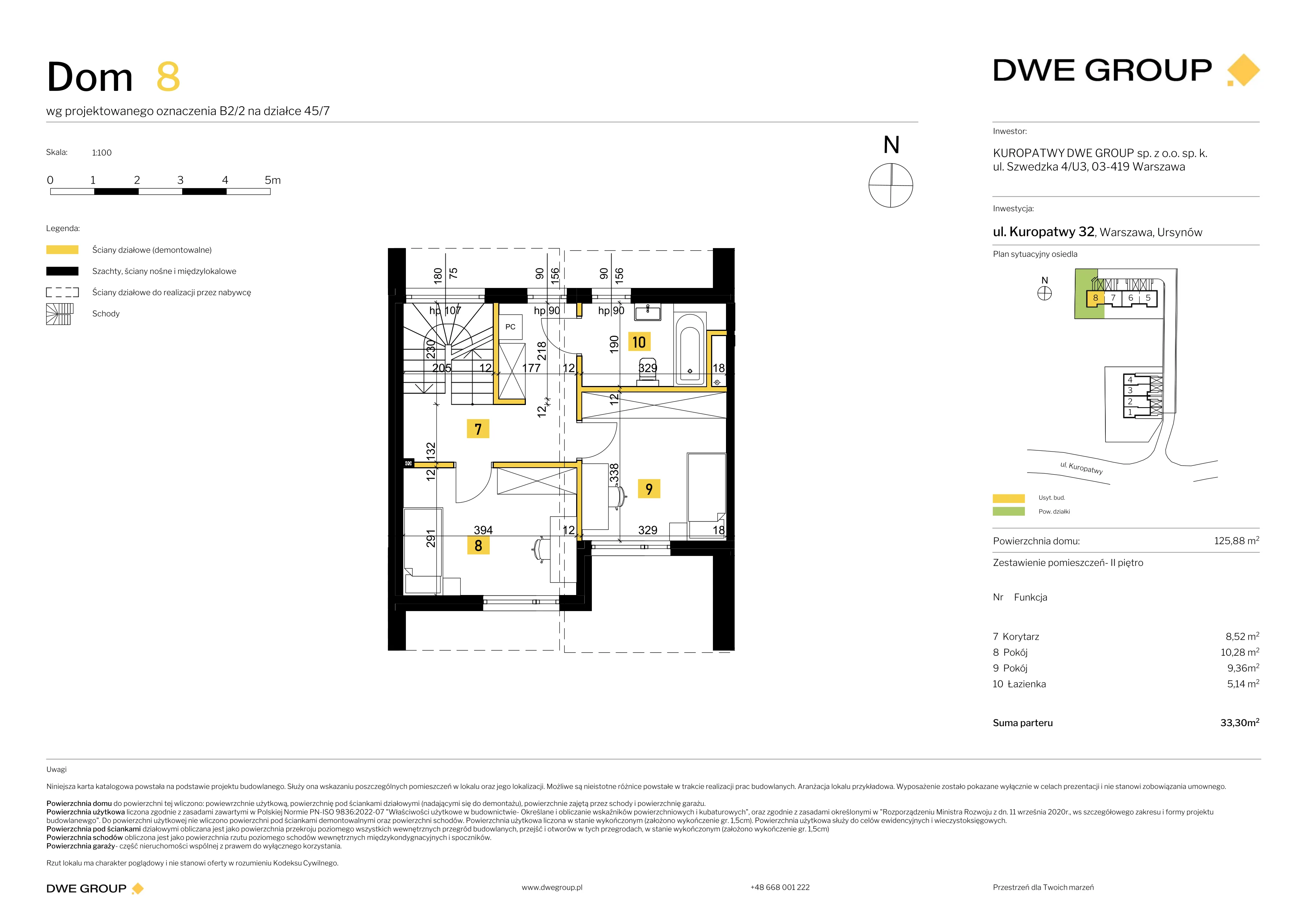 Dom 125,88 m², oferta nr 8, Kuropatwy, Warszawa, Ursynów, ul. Kuropatwy 32