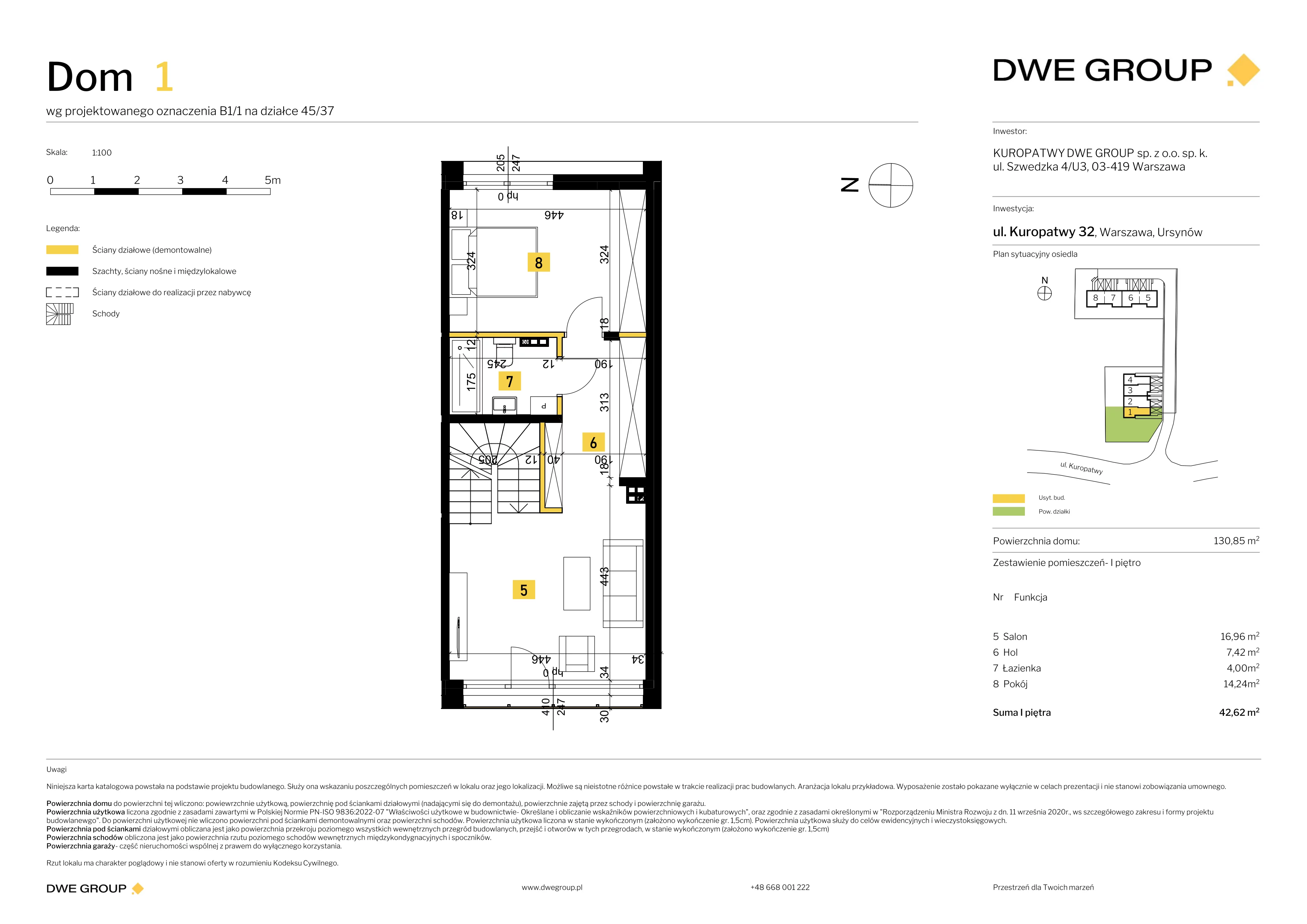 Dom 130,85 m², oferta nr 1, Kuropatwy, Warszawa, Ursynów, ul. Kuropatwy 32