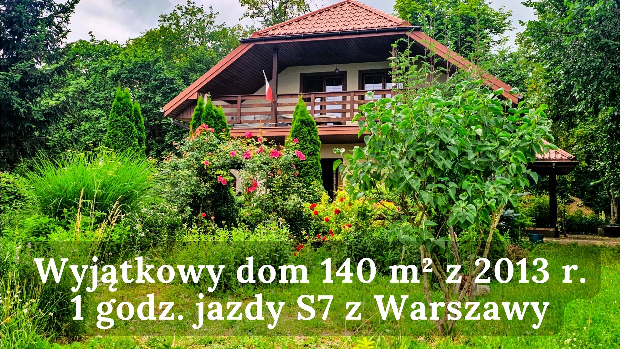 Piękny dom pod Płońskiem 55 km od W-wy, działka 3700 m2