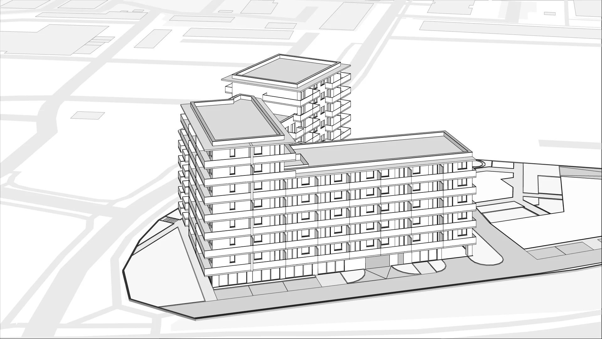 Wirtualna makieta 3D mieszkania 25.43 m², A2.3.3.M18