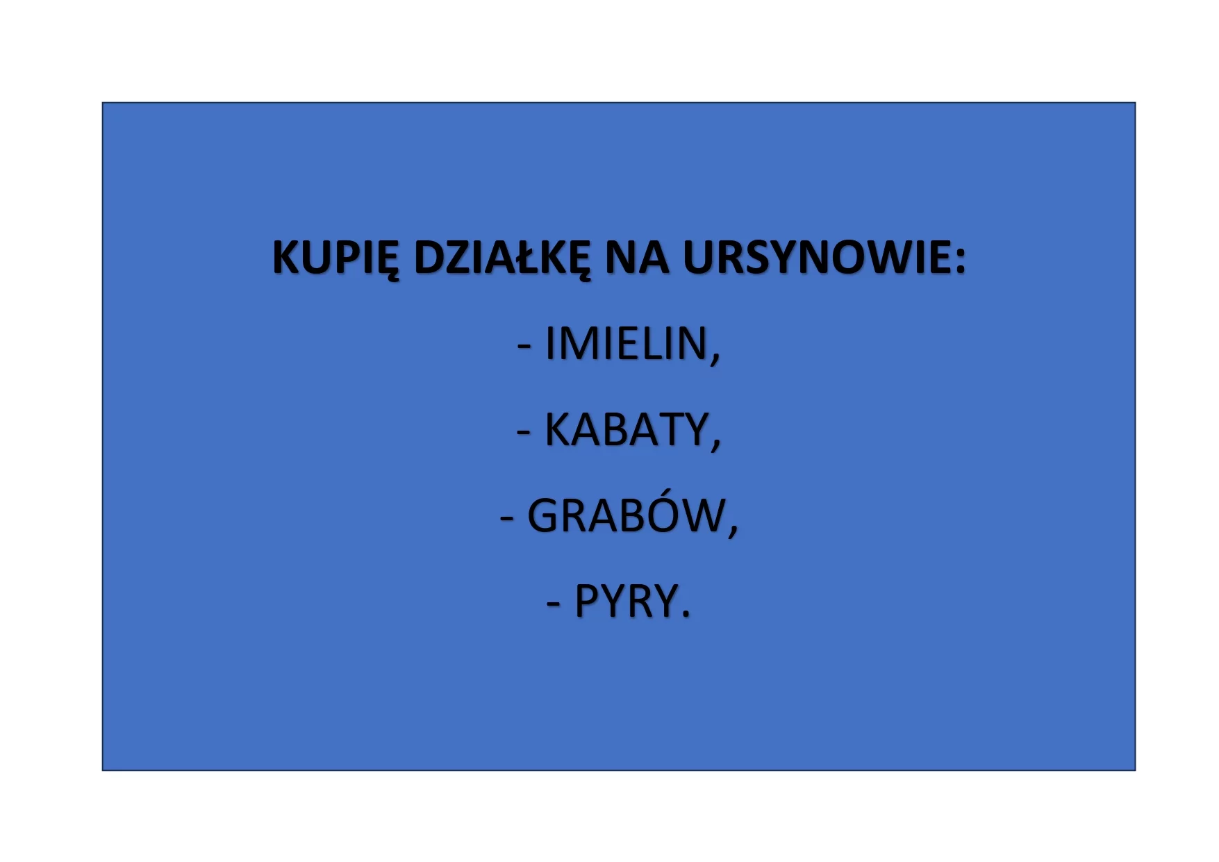  KUPIĘ działkę na Ursynowie i Mokotowie