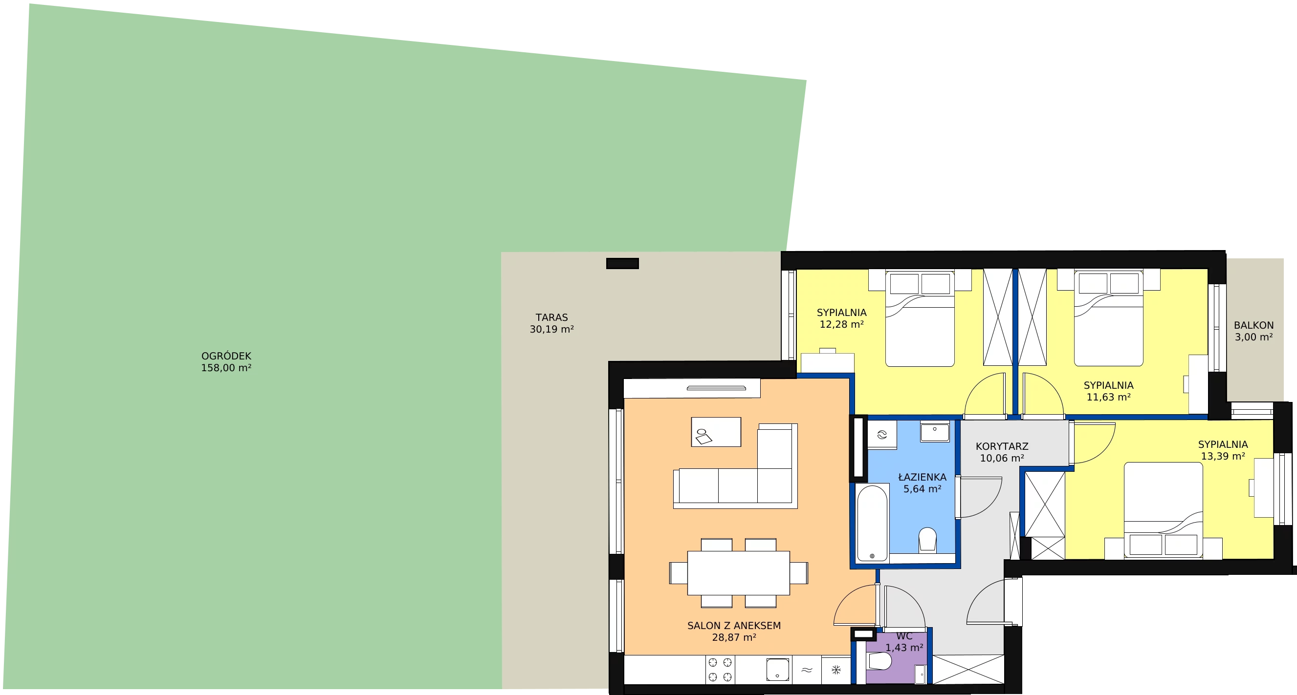 Zalety apartamentu 83.39 m², 12G.2 - sprzedaż od III kwartału 2025 roku