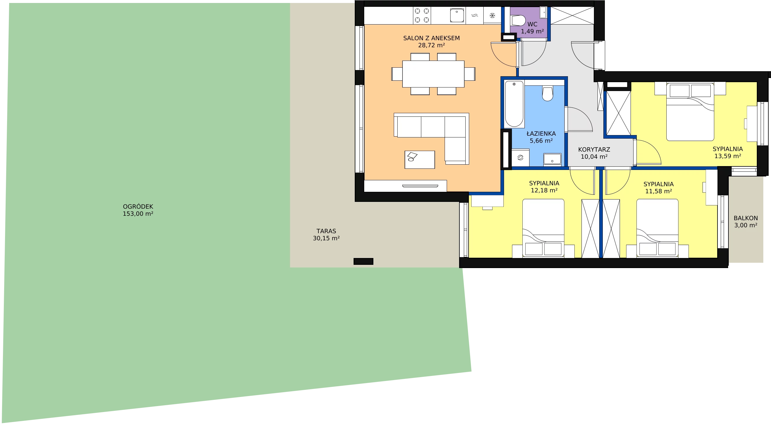 Zalety apartamentu 83.17 m², 12H.1 - sprzedaż od III kwartału 2025 roku