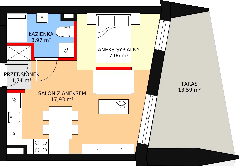 Apartament 30,67 m², piętro 2, oferta nr B19, Nowa Palmiarnia, Polanica-Zdrój, ul. Zdrojowa