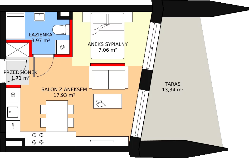 Apartament 30,67 m², piętro 2, oferta nr C10, Nowa Palmiarnia, Polanica-Zdrój, ul. Zdrojowa