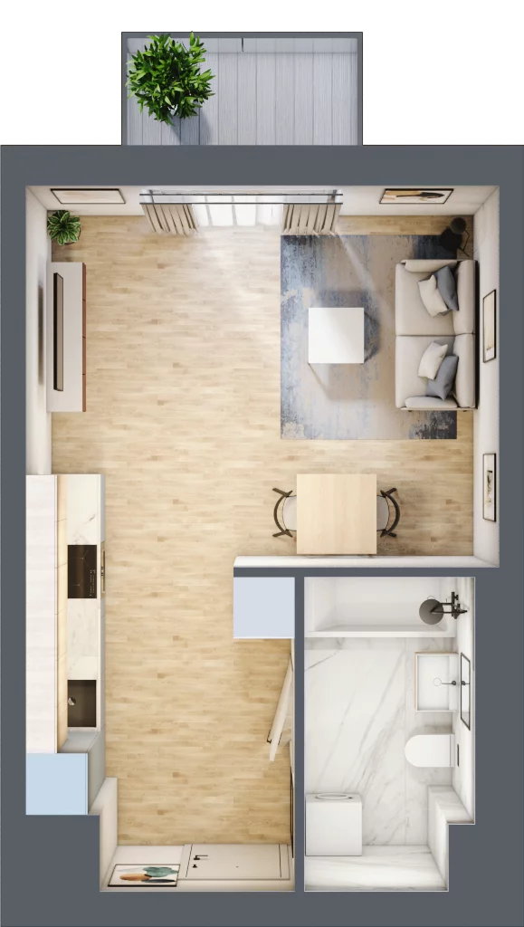 1 pokój, mieszkanie 25,60 m², piętro 3, oferta nr E45, Osiedle Gwiazdowo, Gwiazdowo, ul. Mikołaja Kopernika