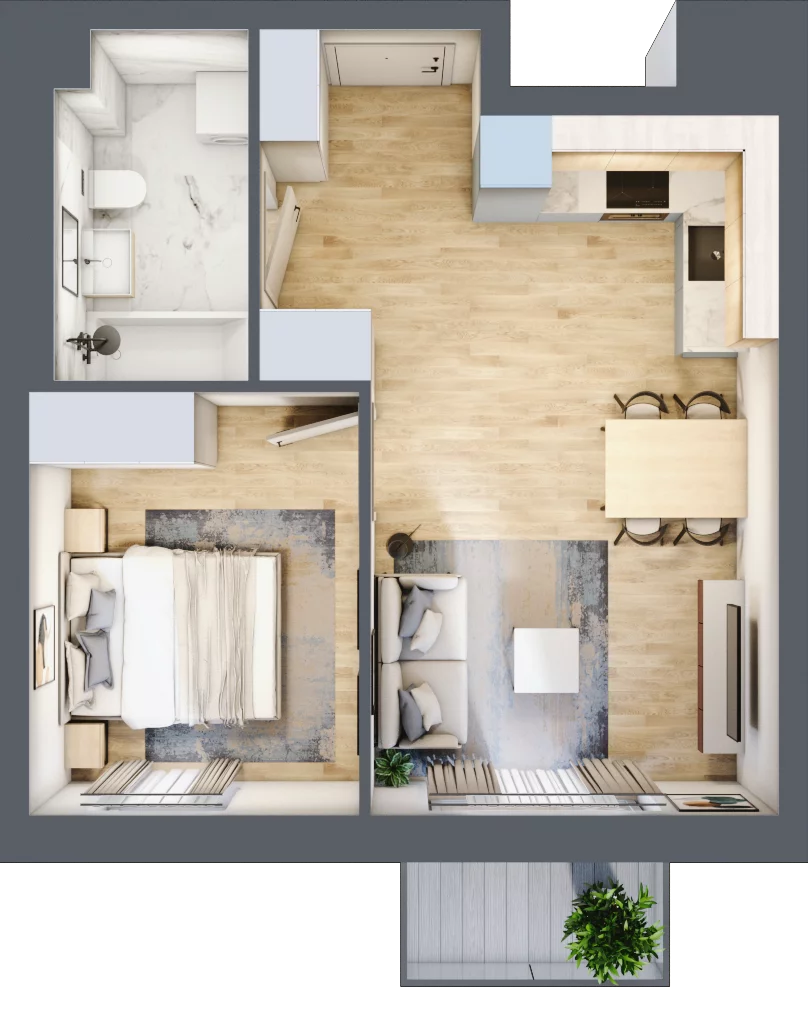 2 pokoje, mieszkanie 35,29 m², piętro 3, oferta nr G37, Osiedle Gwiazdowo, Gwiazdowo, ul. Mikołaja Kopernika