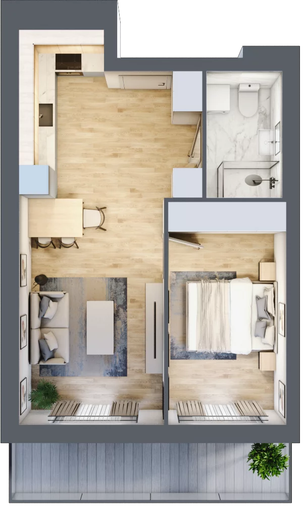 2 pokoje, mieszkanie 38,17 m², piętro 1, oferta nr A12, Dąbrowskiego 9, Szczecin, Zachód, Nowe Miasto, ul. Dąbrowskiego / Piekary