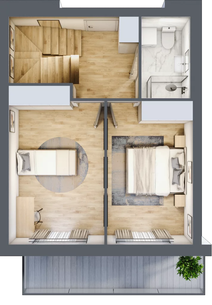 3 pokoje, mieszkanie 74,68 m², piętro 4, oferta nr A31, Dąbrowskiego 9, Szczecin, Zachód, Nowe Miasto, ul. Dąbrowskiego / Piekary