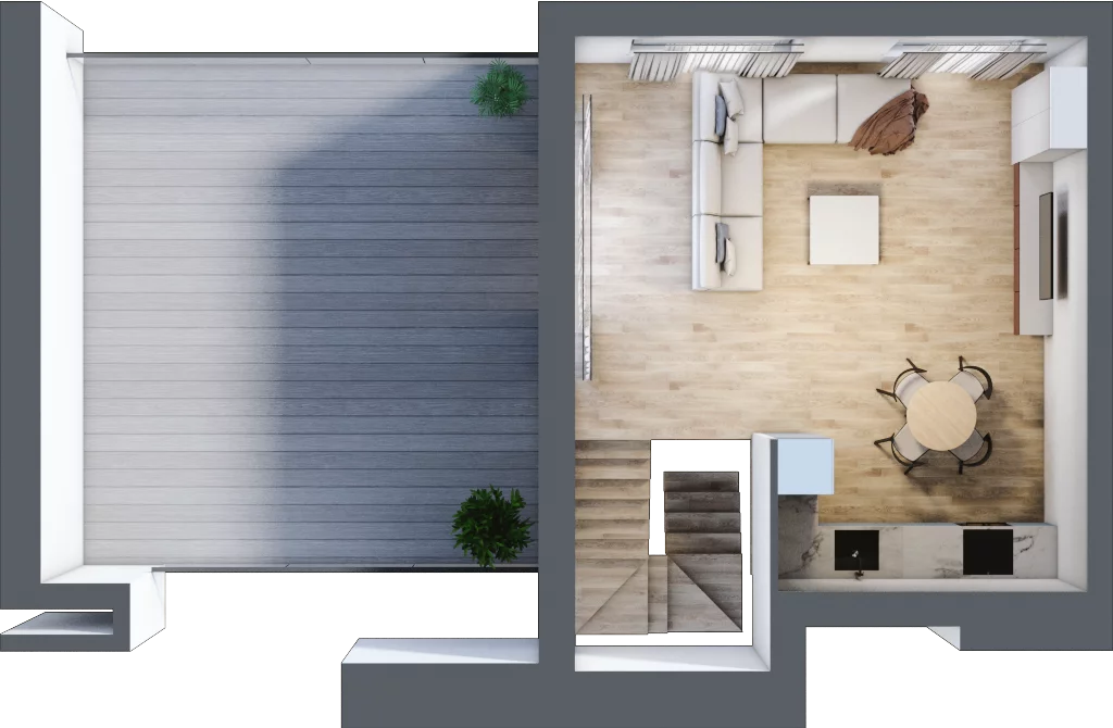 3 pokoje, mieszkanie 59,59 m², piętro 4, oferta nr A34, Dąbrowskiego 9, Szczecin, Zachód, Nowe Miasto, ul. Dąbrowskiego / Piekary