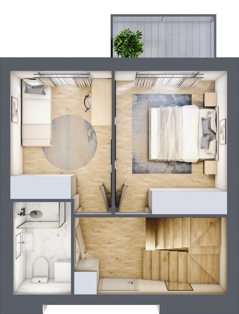 2 pokoje, mieszkanie 61,08 m², piętro 4, oferta nr A35, Dąbrowskiego 9, Szczecin, Zachód, Nowe Miasto, ul. Dąbrowskiego / Piekary
