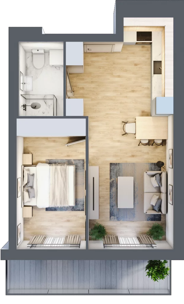 2 pokoje, mieszkanie 38,17 m², piętro 1, oferta nr B10, Dąbrowskiego 9, Szczecin, Zachód, Nowe Miasto, ul. Dąbrowskiego / Piekary