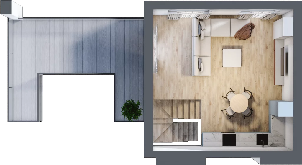 2 pokoje, mieszkanie 61,08 m², piętro 4, oferta nr B29, Dąbrowskiego 9, Szczecin, Zachód, Nowe Miasto, ul. Dąbrowskiego / Piekary