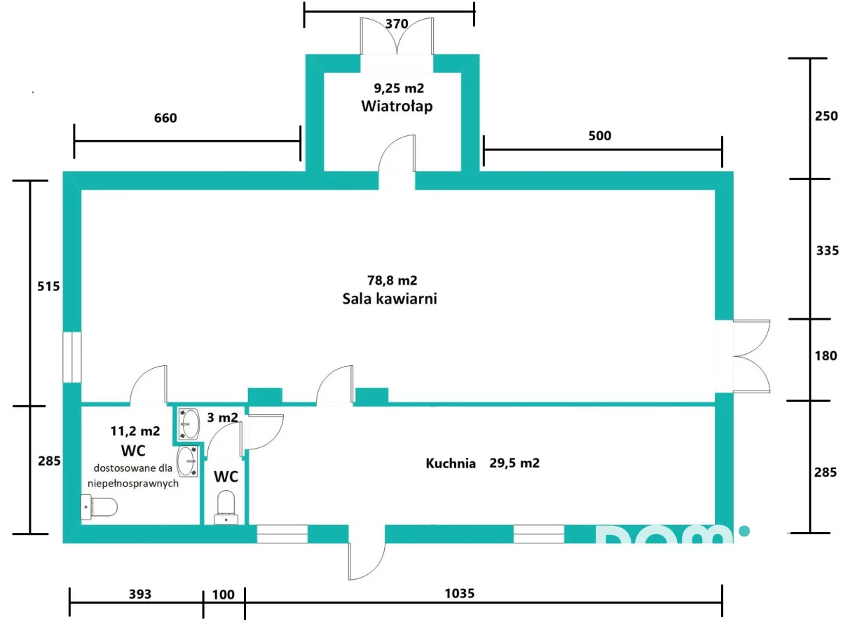 Lokal gastronomiczny 110,00 m², oferta nr , 497282, Wrocław, Polna